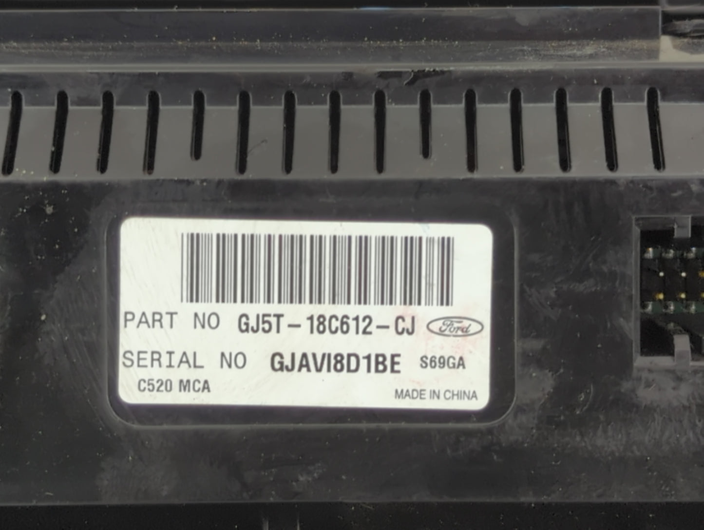 2018-2019 Ford Escape Climate Control Module Temperature AC/Heater Replacement P/N:GJ5T-18C612-CJ Fits Fits 2018 2019 OEM Us
