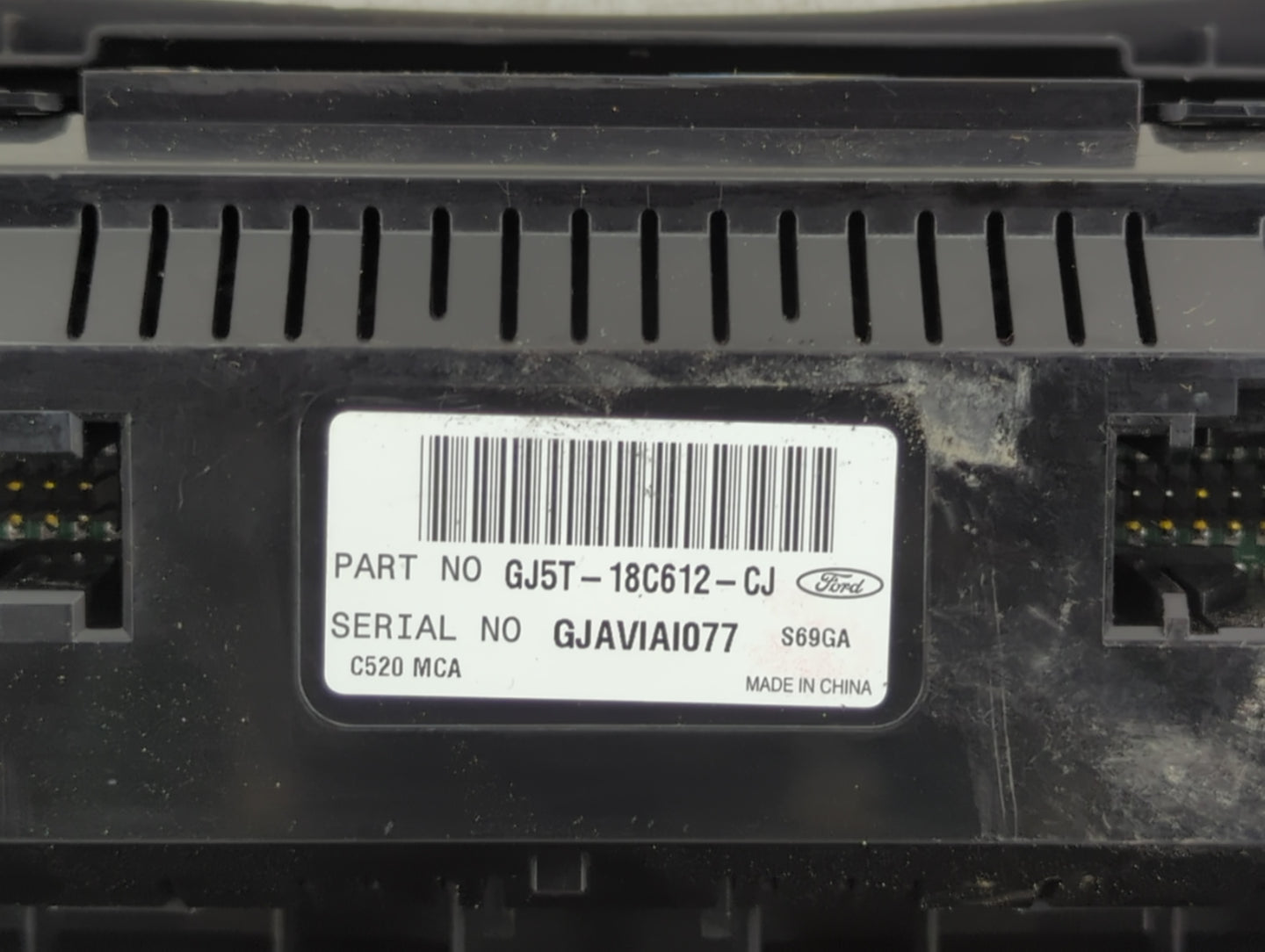 2018-2019 Ford Escape Climate Control Module Temperature AC/Heater Replacement P/N:GJ5T-18C612-CJ Fits Fits 2018 2019 OEM Us