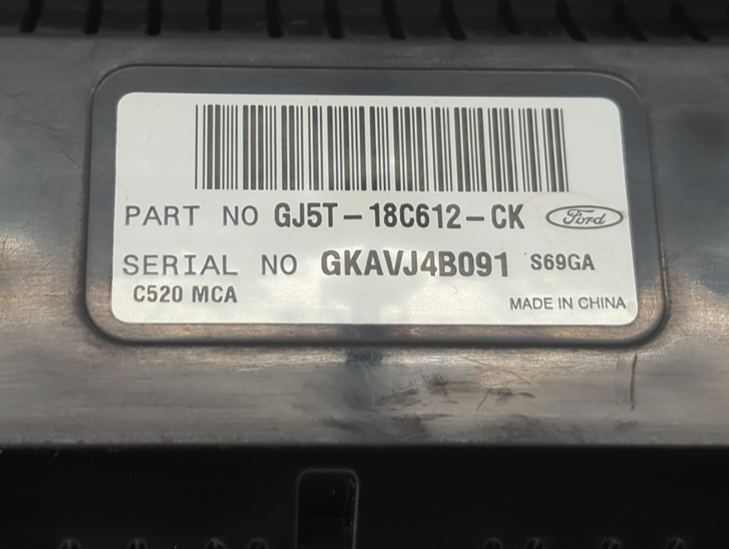 2018-2019 Ford Escape Climate Control Module Temperature AC/Heater Replacement P/N:GJ5T-18C612-CK Fits Fits 2018 2019 OEM Us