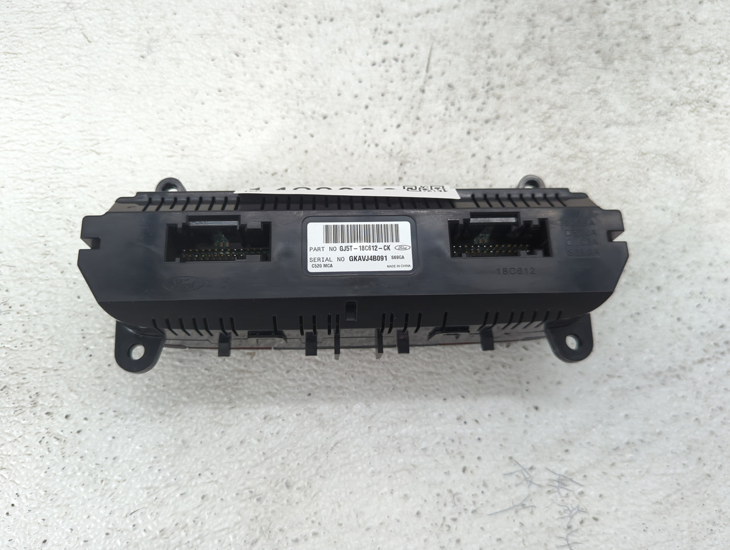 2018-2019 Ford Escape Climate Control Module Temperature AC/Heater Replacement P/N:GJ5T-18C612-CK Fits Fits 2018 2019 OEM Us