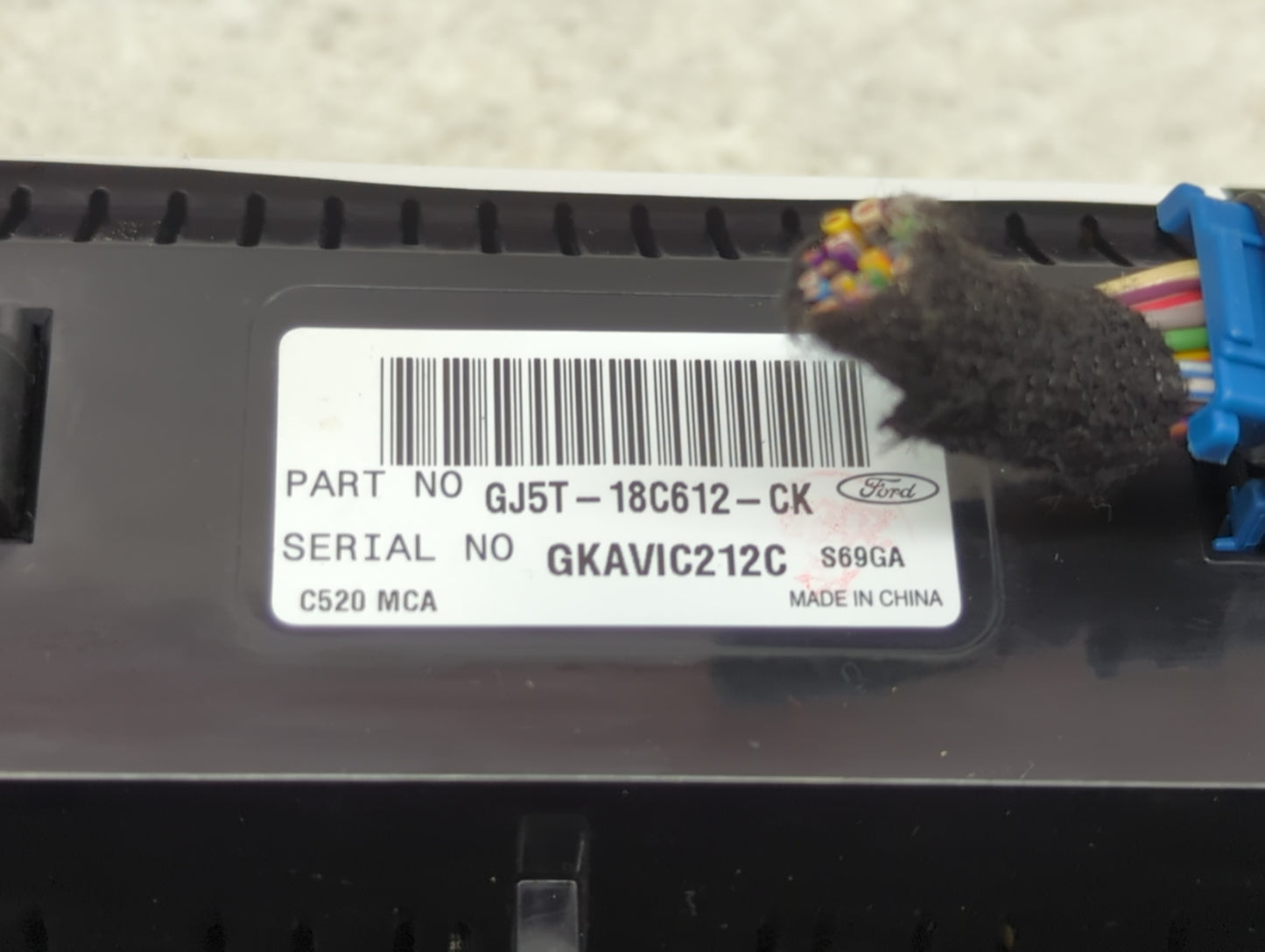 2018-2019 Ford Escape Climate Control Module Temperature AC/Heater Replacement P/N:GJ5T-18C612-CK Fits Fits 2018 2019 OEM Us
