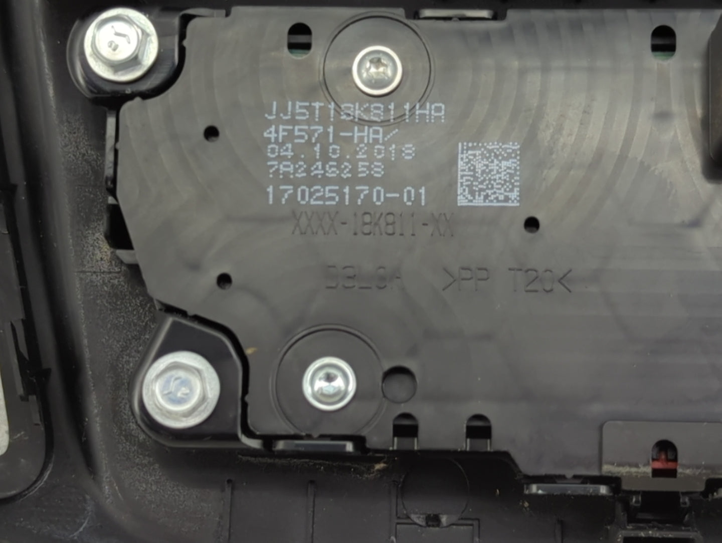2017-2019 Ford Escape Radio Control Panel Black - Oemusedautoparts1.com