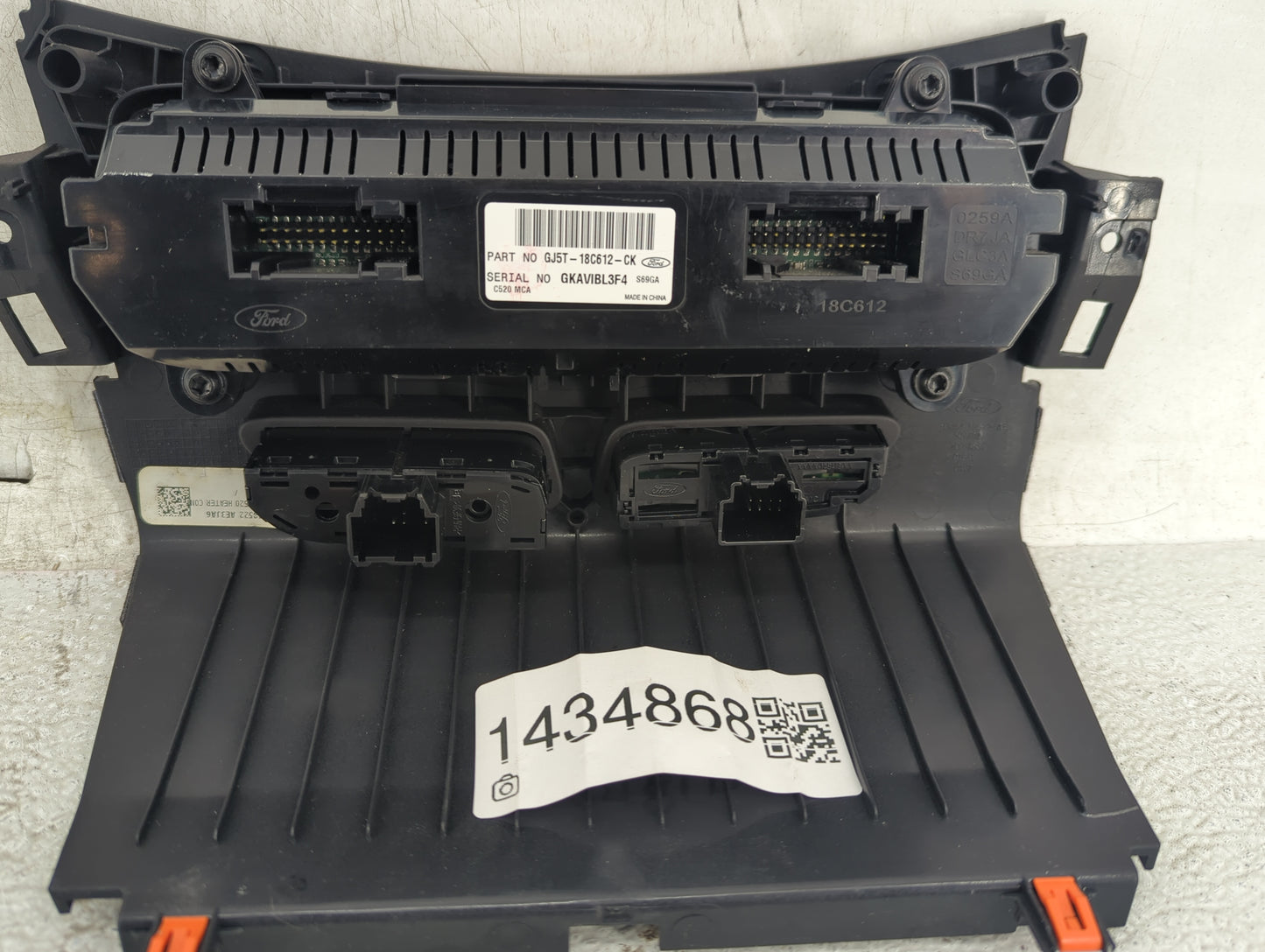 2018-2019 Ford Escape Climate Control Module Temperature AC/Heater Replacement P/N:GJ5T-18C612-CK Fits Fits 2018 2019 OEM Us