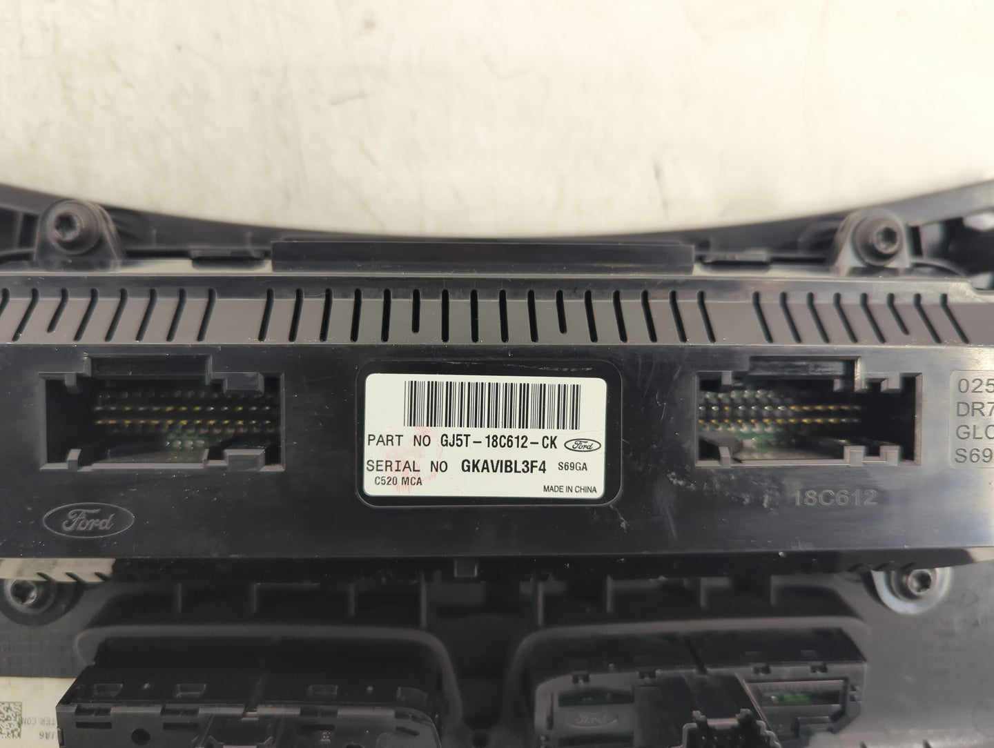 2018-2019 Ford Escape Climate Control Module Temperature AC/Heater Replacement P/N:GJ5T-18C612-CK Fits Fits 2018 2019 OEM Us