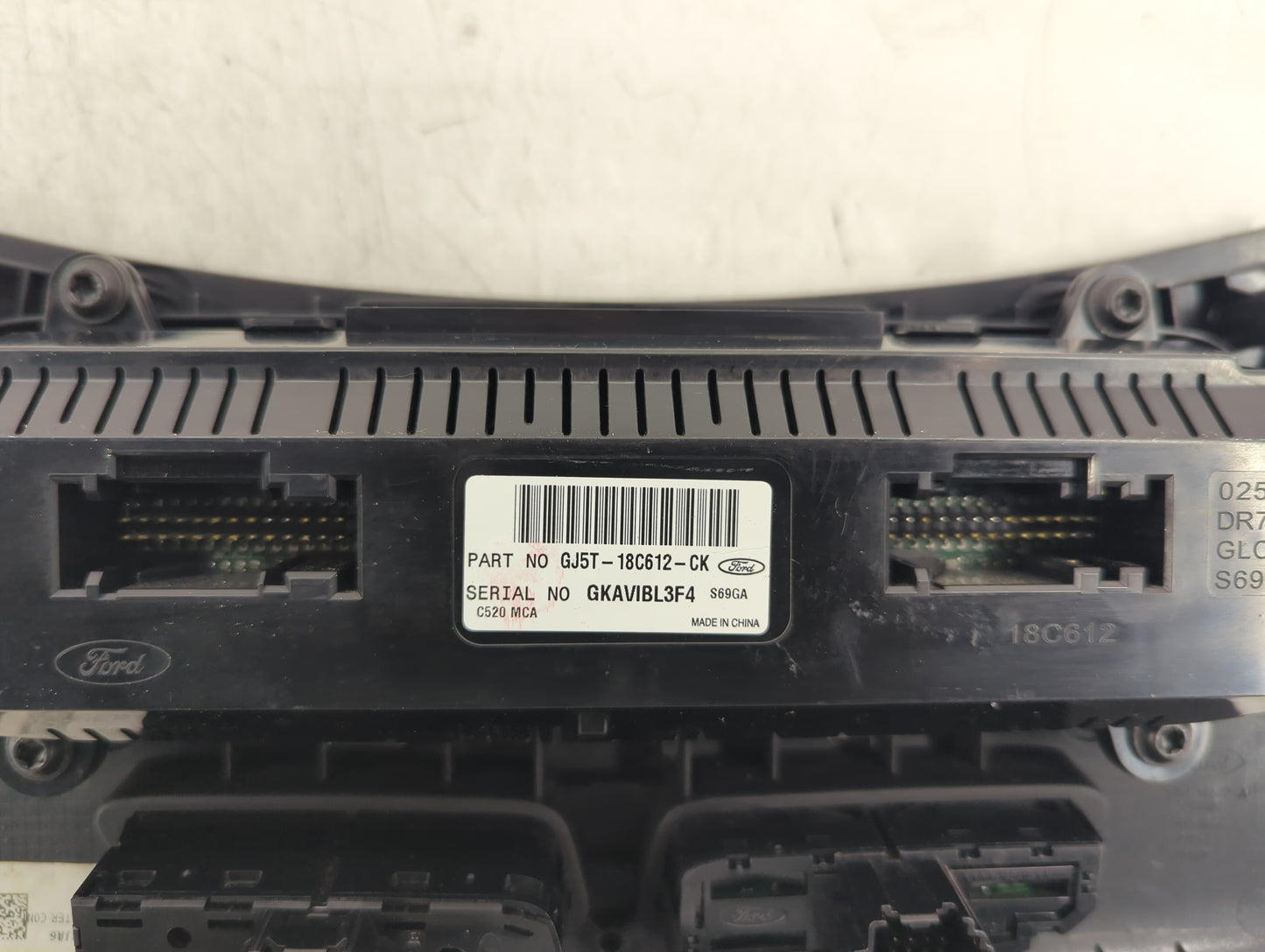 2018-2019 Ford Escape Climate Control Module Temperature AC/Heater Replacement P/N:GJ5T-18C612-CK Fits Fits 2018 2019 OEM Us