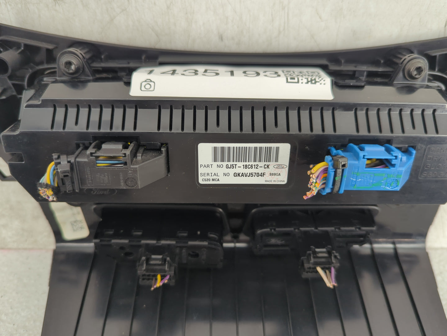 2018-2019 Ford Escape Climate Control Module Temperature AC/Heater Replacement P/N:GJ5T-18C612-CK Fits Fits 2018 2019 OEM Us