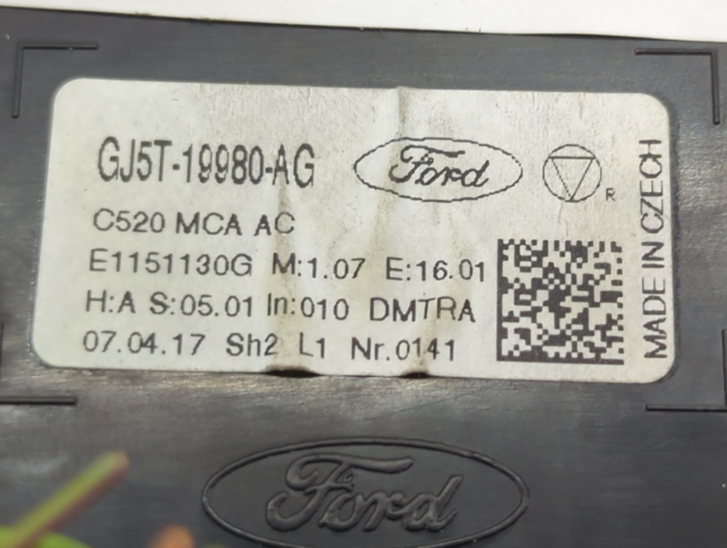2017-2019 Ford Escape Climate Control Module Temperature AC/Heater Replacement P/N:GJ5T-19980-AG Fits Fits 2017 2018 2019 OE
