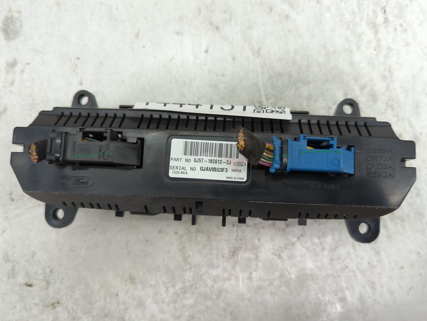 2018-2019 Ford Escape Climate Control Module Temperature AC/Heater Replacement P/N:GJ5T-18C612-CJ Fits Fits 2018 2019 OEM Us