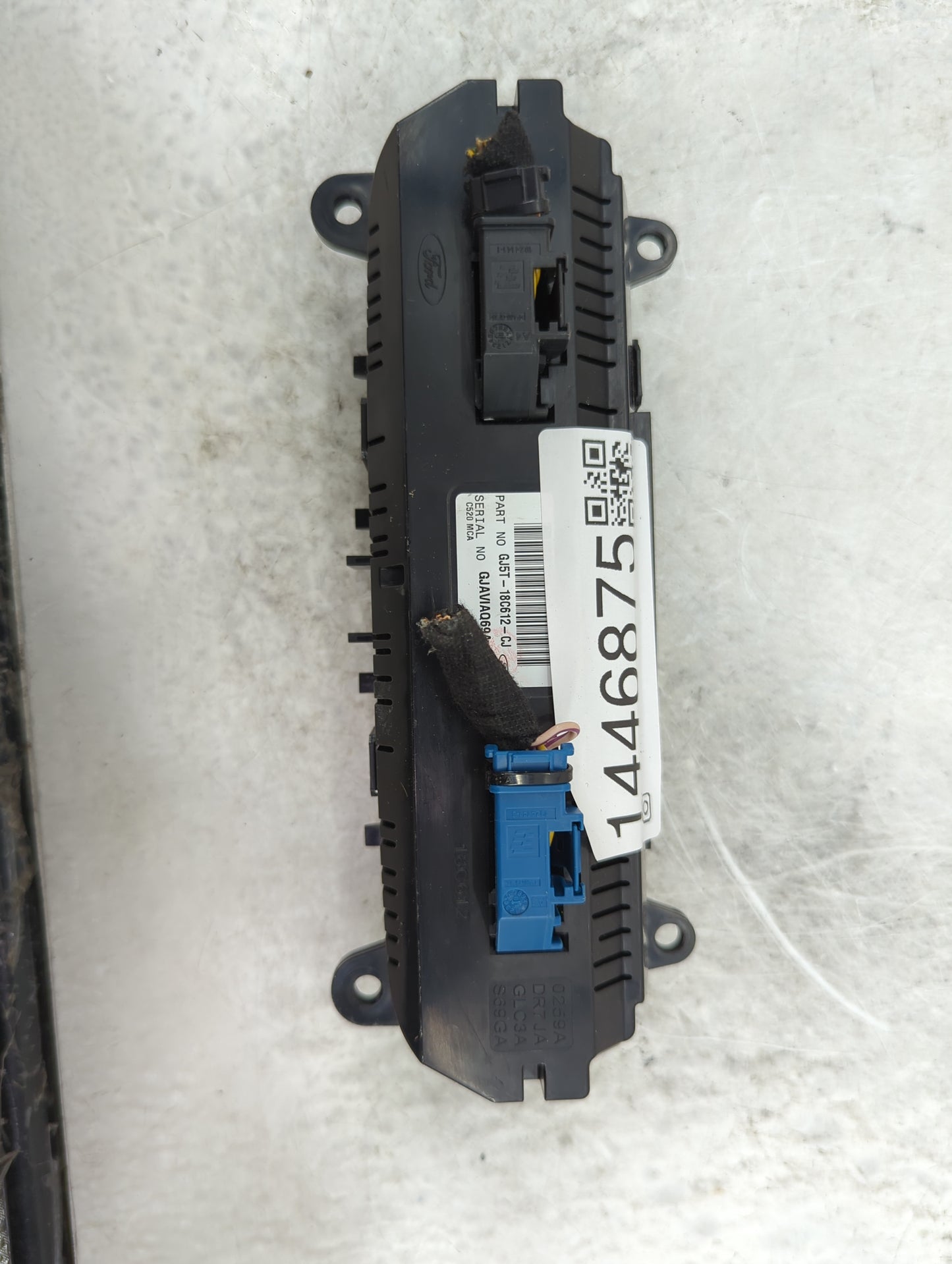 2018-2019 Ford Escape Climate Control Module Temperature AC/Heater Replacement P/N:GJ5T-18C612-CJ Fits Fits 2018 2019 OEM Us
