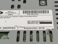 2019 Ford Escape Radio AM FM Cd Player Receiver Replacement P/N:GJ5T-19C107-KA Fits OEM Used Auto Parts - Oemusedautoparts1.