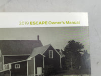 2019 Ford Escape Owners Manual Book Guide P/N:KJ5J19A321AA OEM Used Auto Parts - Oemusedautoparts1.com