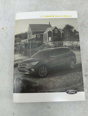 2019 Ford Escape Owners Manual Book Guide P/N:KJ5J19A321AB OEM Used Auto Parts - Oemusedautoparts1.com