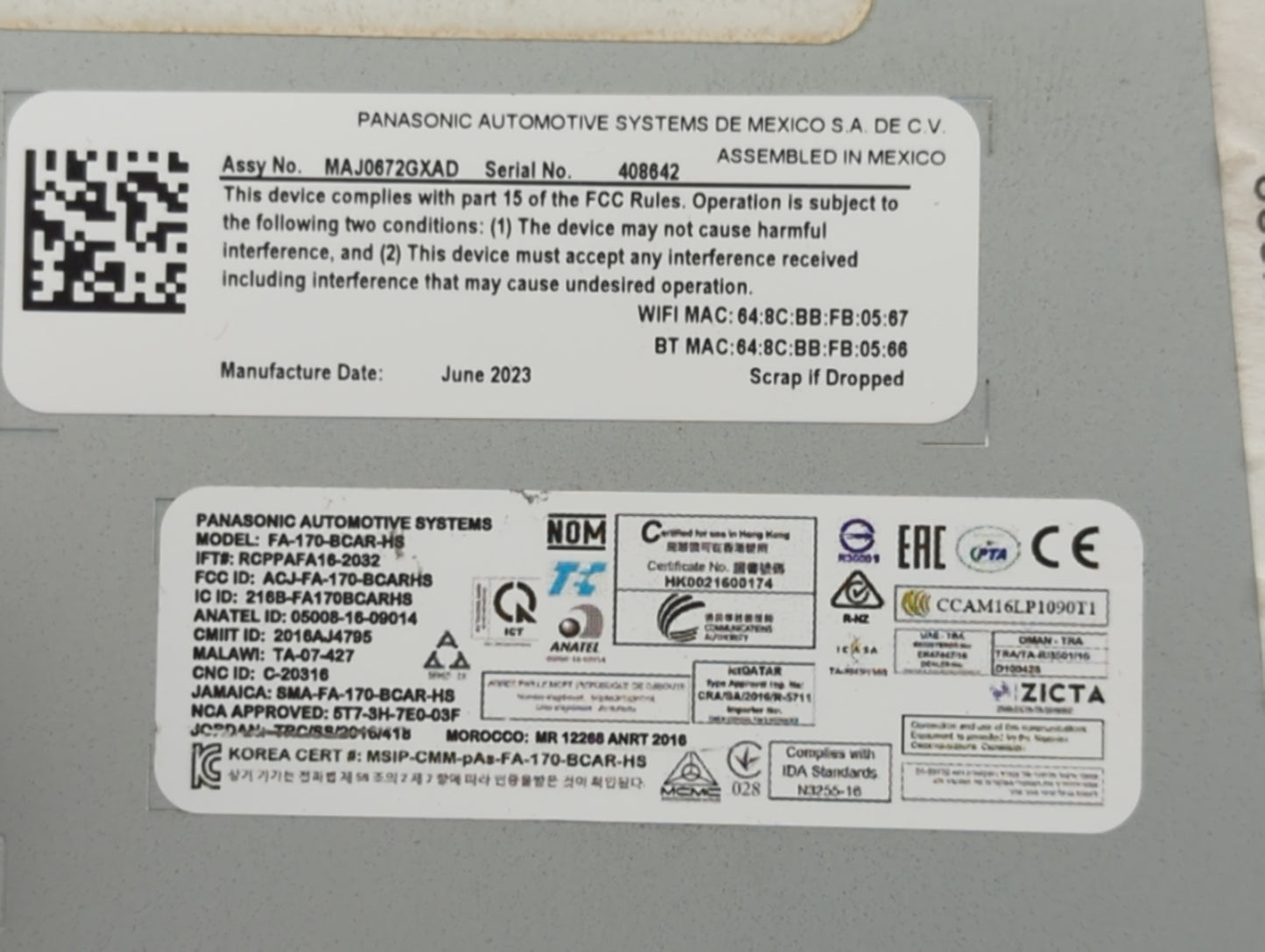 Ford Escape Communication Control Module 1464226 - Oemusedautoparts1.com