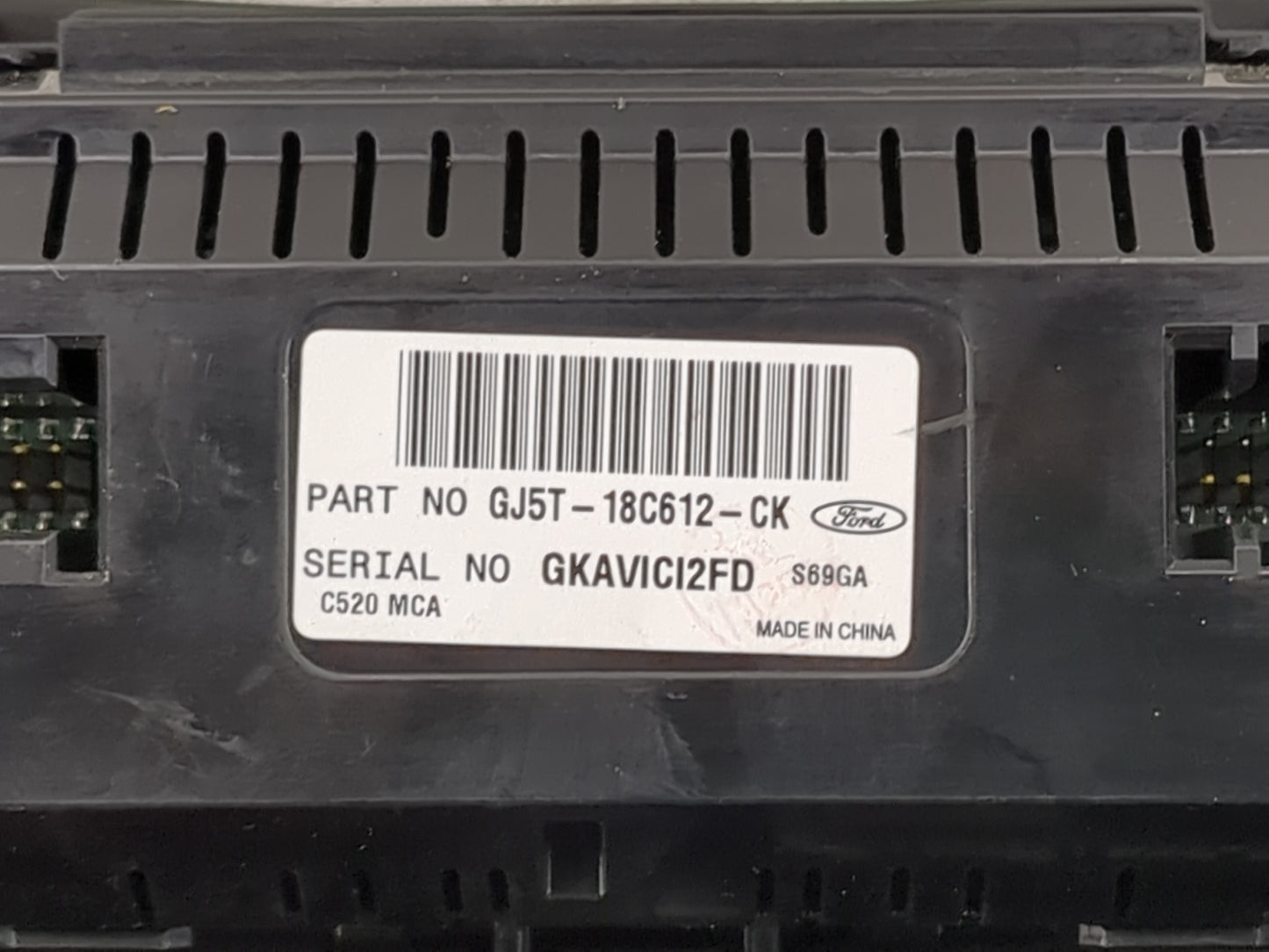2018-2019 Ford Escape Climate Control Module Temperature AC/Heater Replacement P/N:GJ5T-18C612-CK Fits Fits 2018 2019 OEM Us