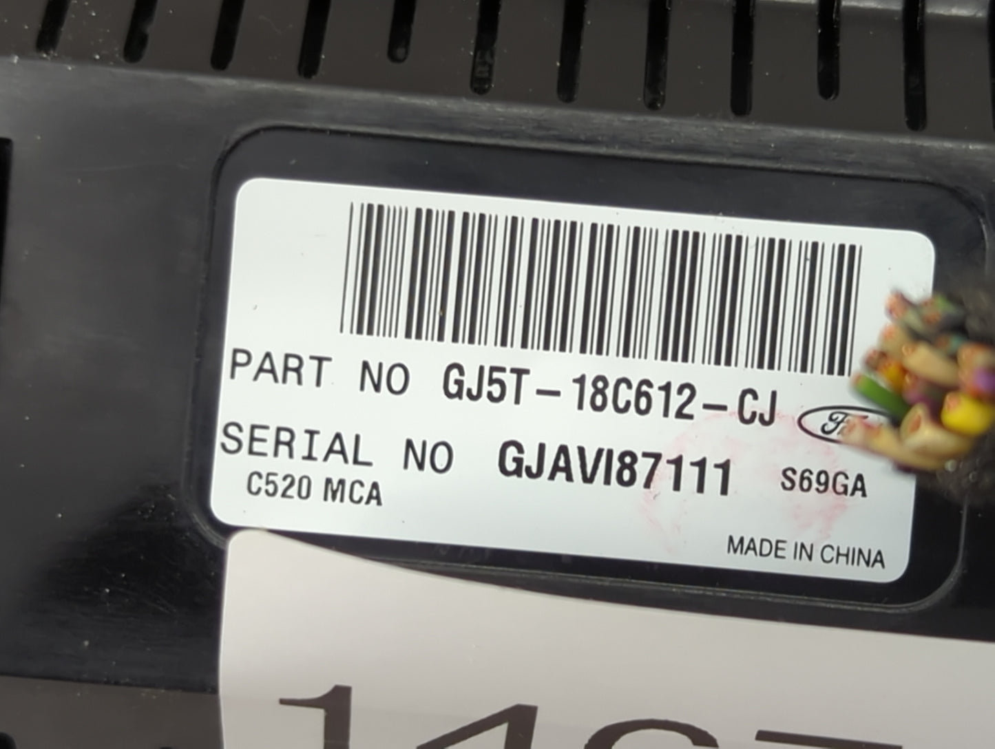 2018-2019 Ford Escape Climate Control Module Temperature AC/Heater Replacement P/N:GJ5T-18C612-CJ Fits Fits 2018 2019 OEM Us