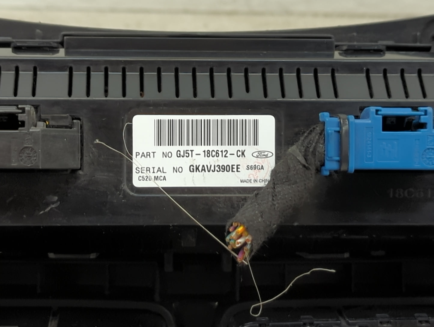 2018-2019 Ford Escape Climate Control Module Temperature AC/Heater Replacement P/N:GJ5T-18C612-CK Fits Fits 2018 2019 OEM Us