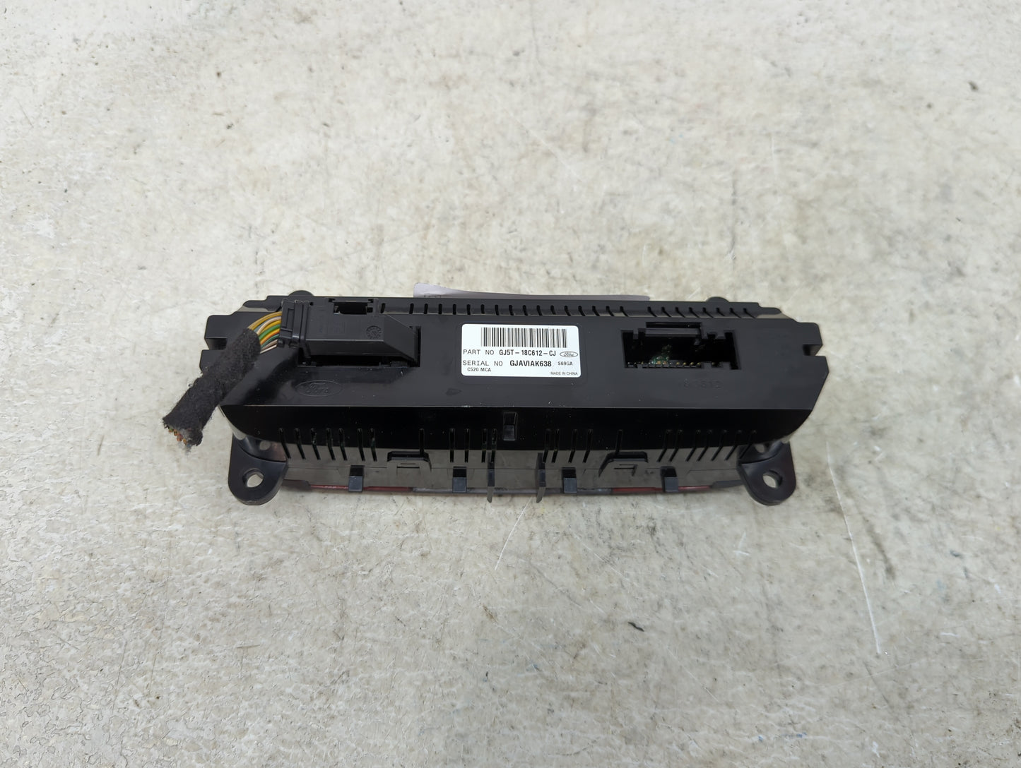 2018-2019 Ford Escape Climate Control Module Temperature AC/Heater Replacement P/N:GJ5T-18C612-CJ Fits Fits 2018 2019 OEM Us