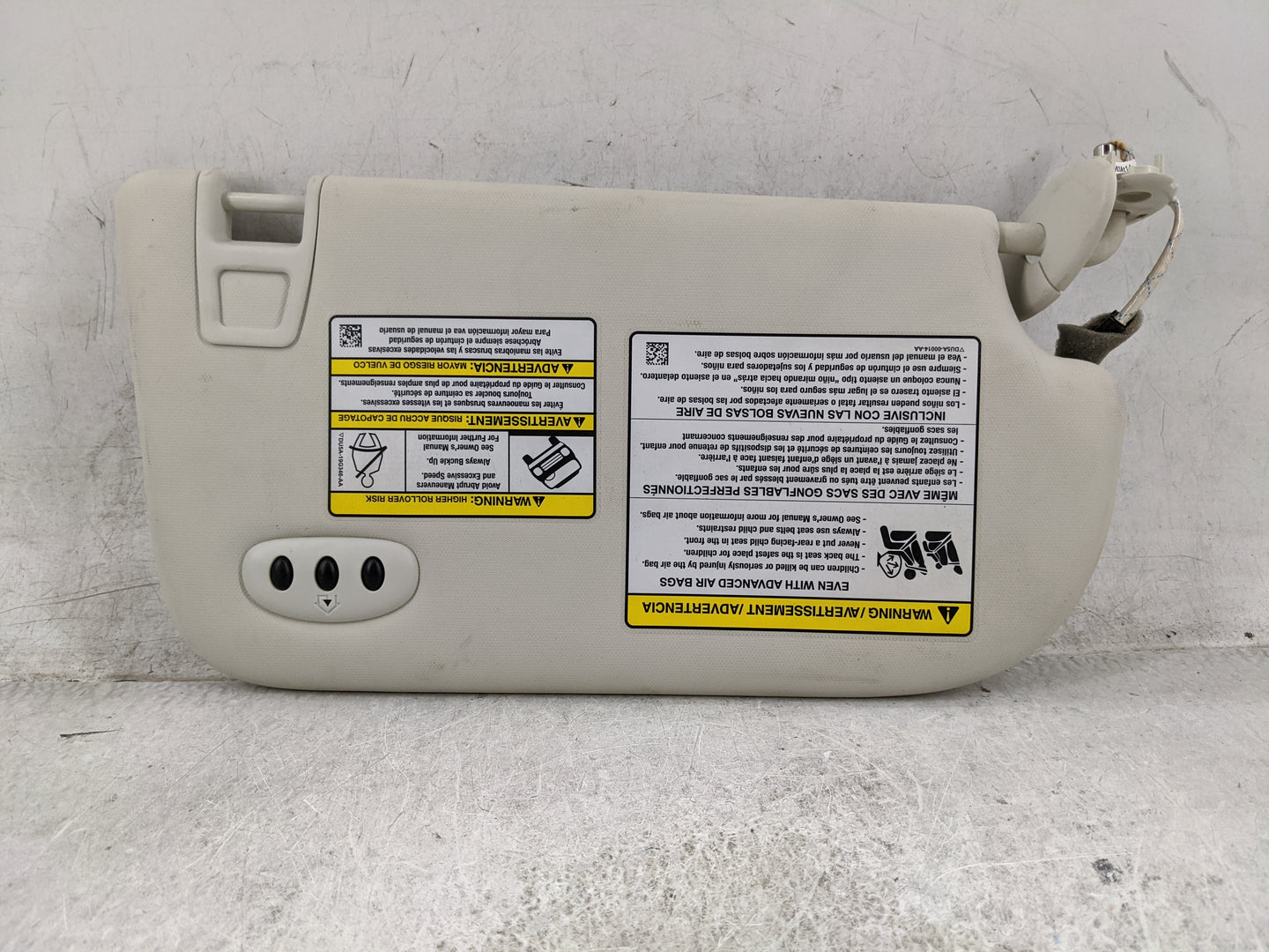 2013-2019 Ford Escape Sun Visor Shade Replacement Driver Left Mirror Fits Fits 2013 2014 2015 2016 2017 2018 2019 OEM Used A
