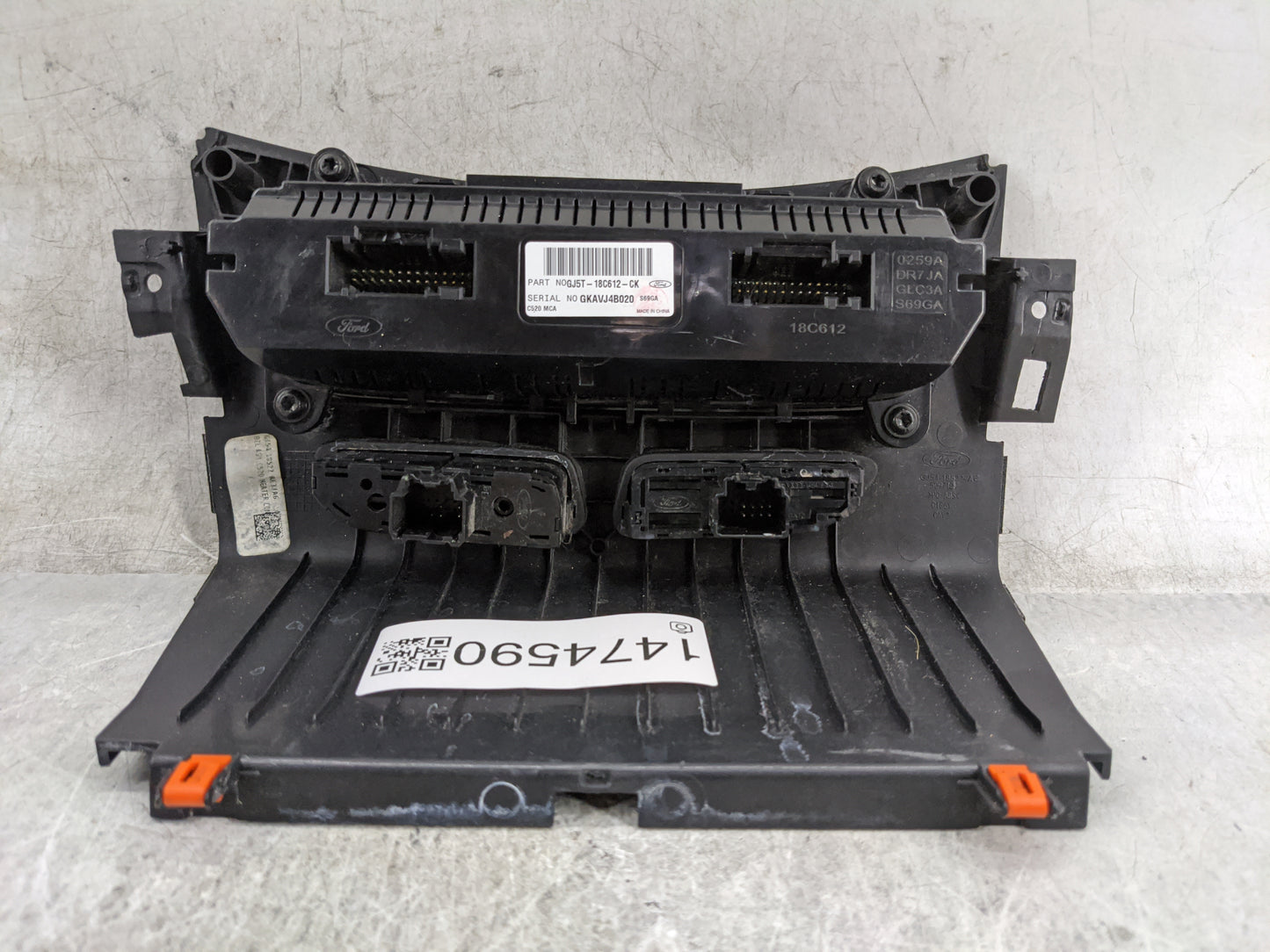 2018-2019 Ford Escape Climate Control Module Temperature AC/Heater Replacement P/N:GJ5T-18C612-CK GKAVJ4B020 Fits Fits 2018 