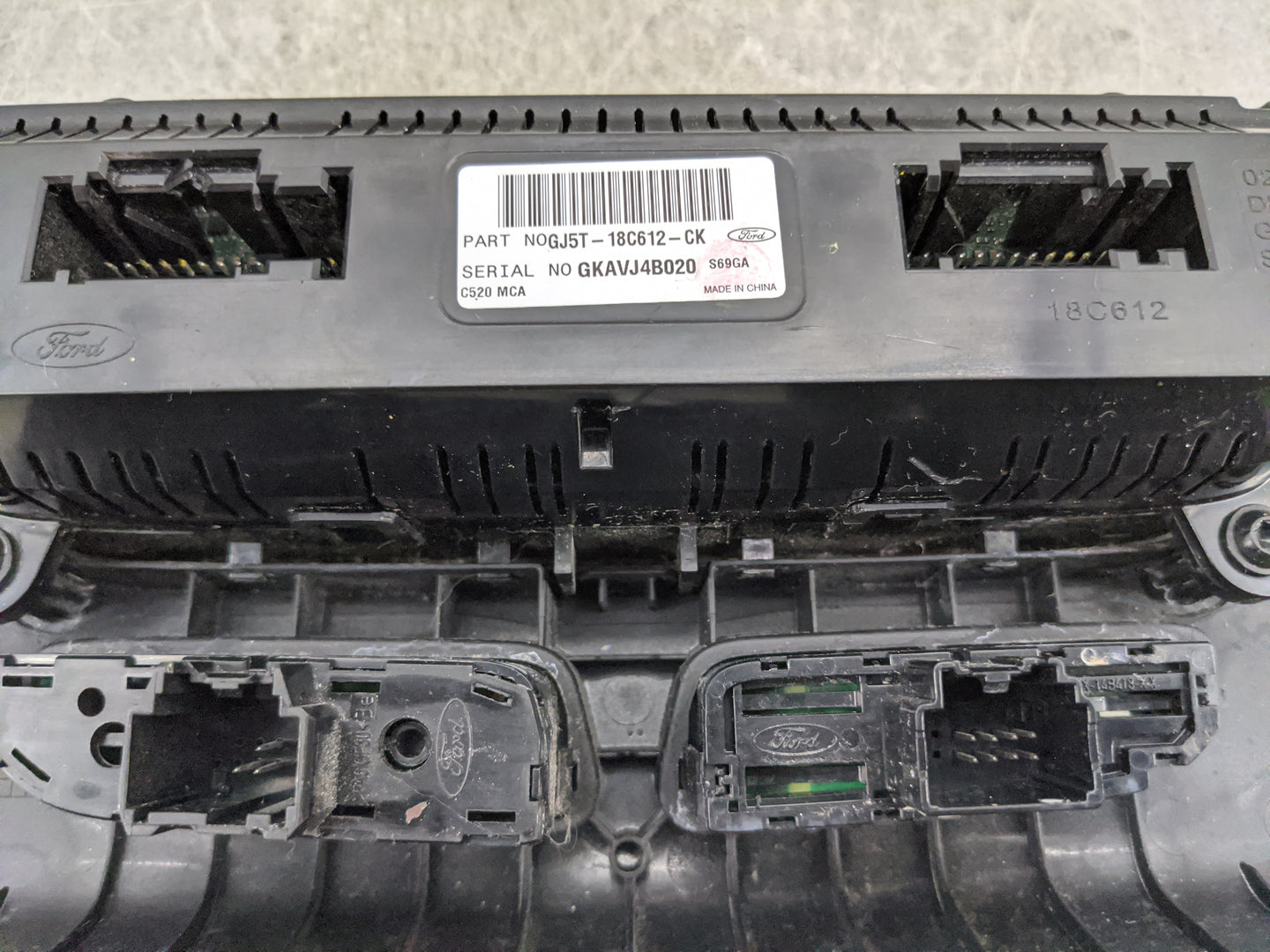 2018-2019 Ford Escape Climate Control Module Temperature AC/Heater Replacement P/N:GJ5T-18C612-CK GKAVJ4B020 Fits Fits 2018 