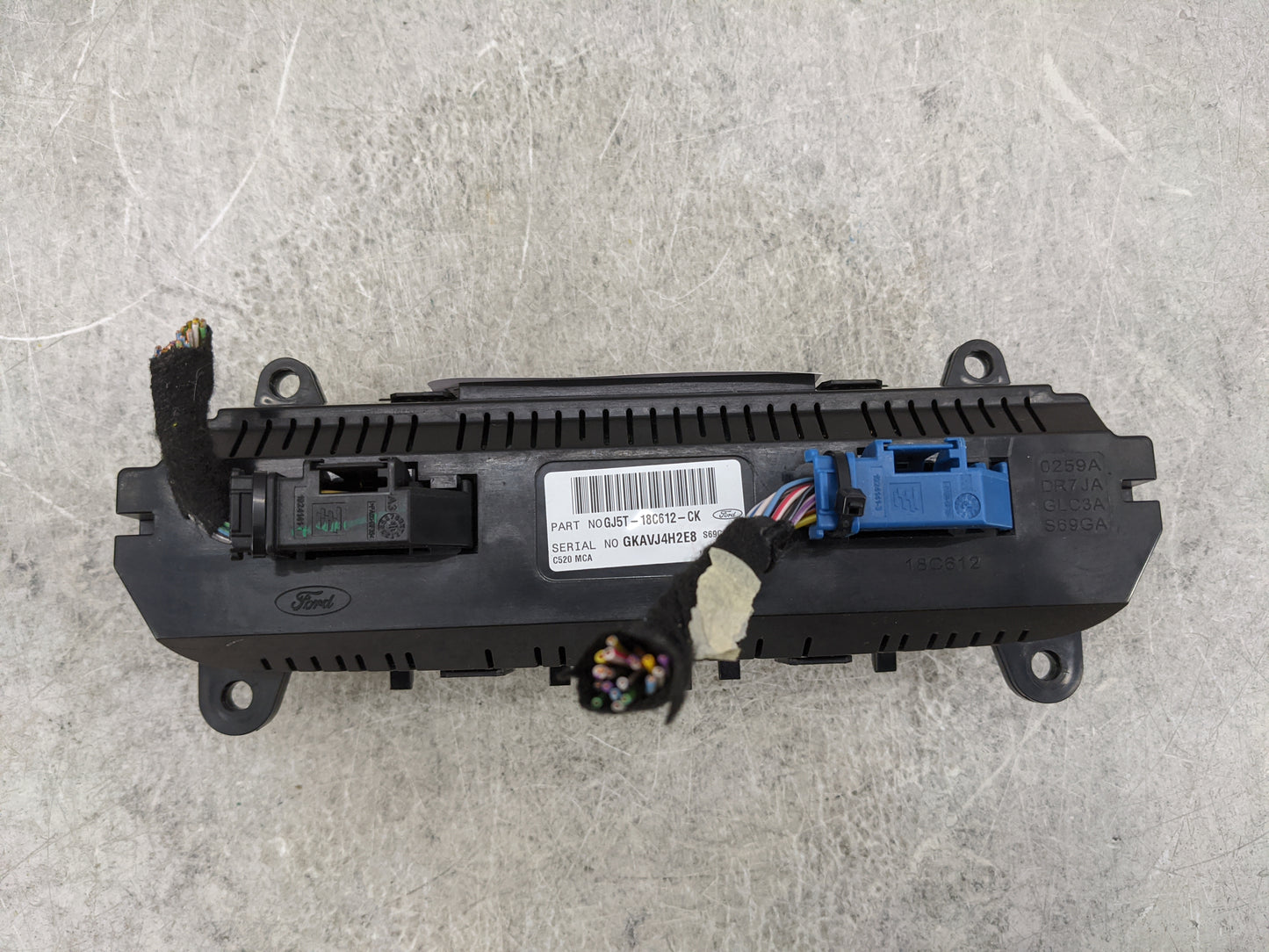2018-2019 Ford Escape Climate Control Module Temperature AC/Heater Replacement P/N:GJ5T-18C612-CK Fits Fits 2018 2019 OEM Us