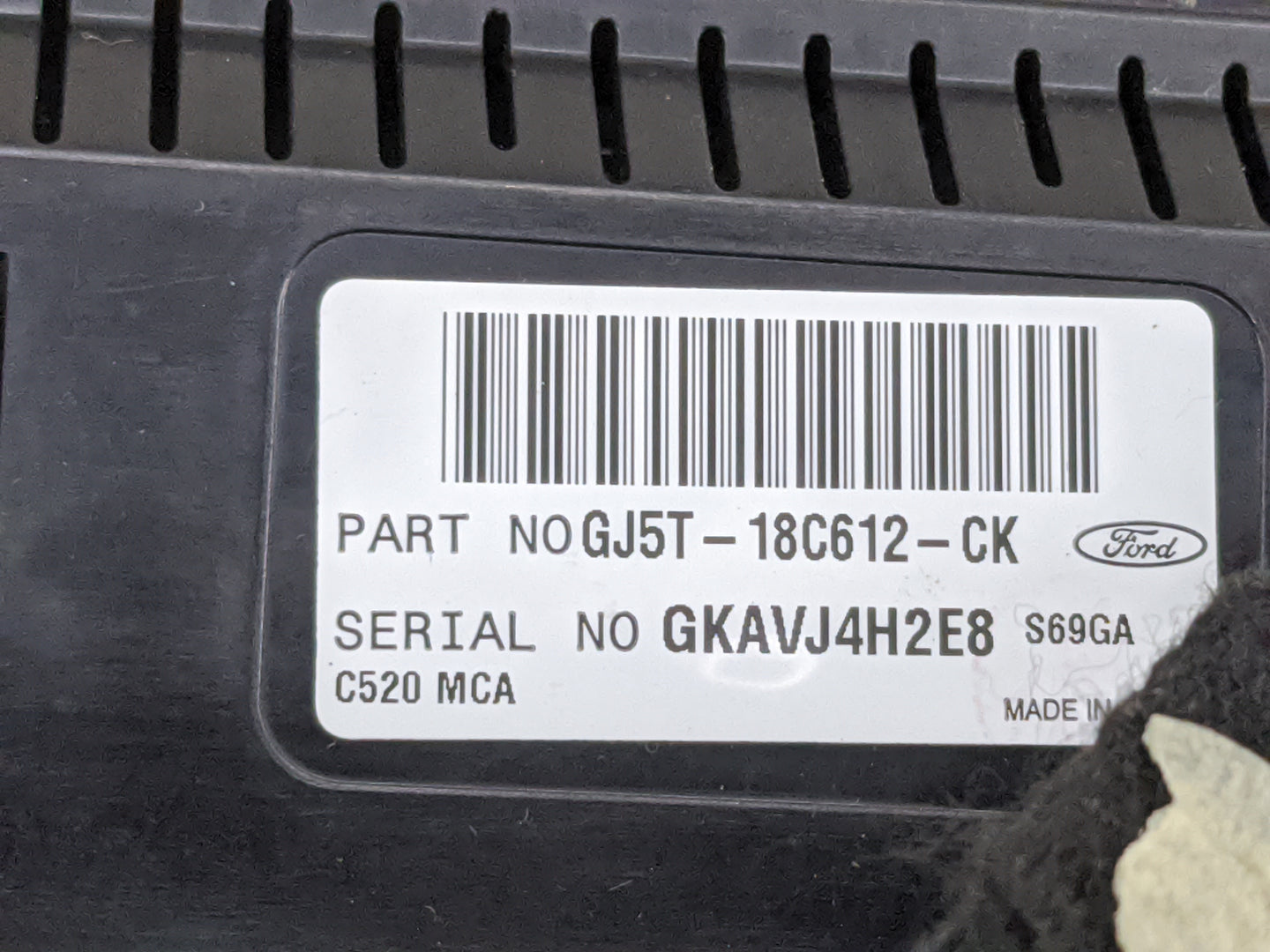 2018-2019 Ford Escape Climate Control Module Temperature AC/Heater Replacement P/N:GJ5T-18C612-CK Fits Fits 2018 2019 OEM Us