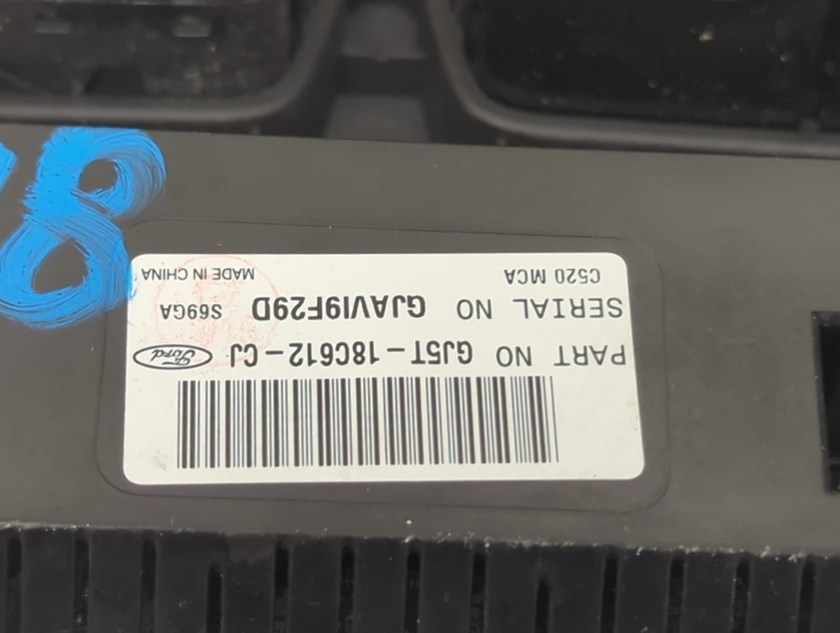 2018-2019 Ford Escape Climate Control Module Temperature AC/Heater Replacement P/N:GJ5T-18C612-CJ GJAV19F29D Fits Fits 2018 
