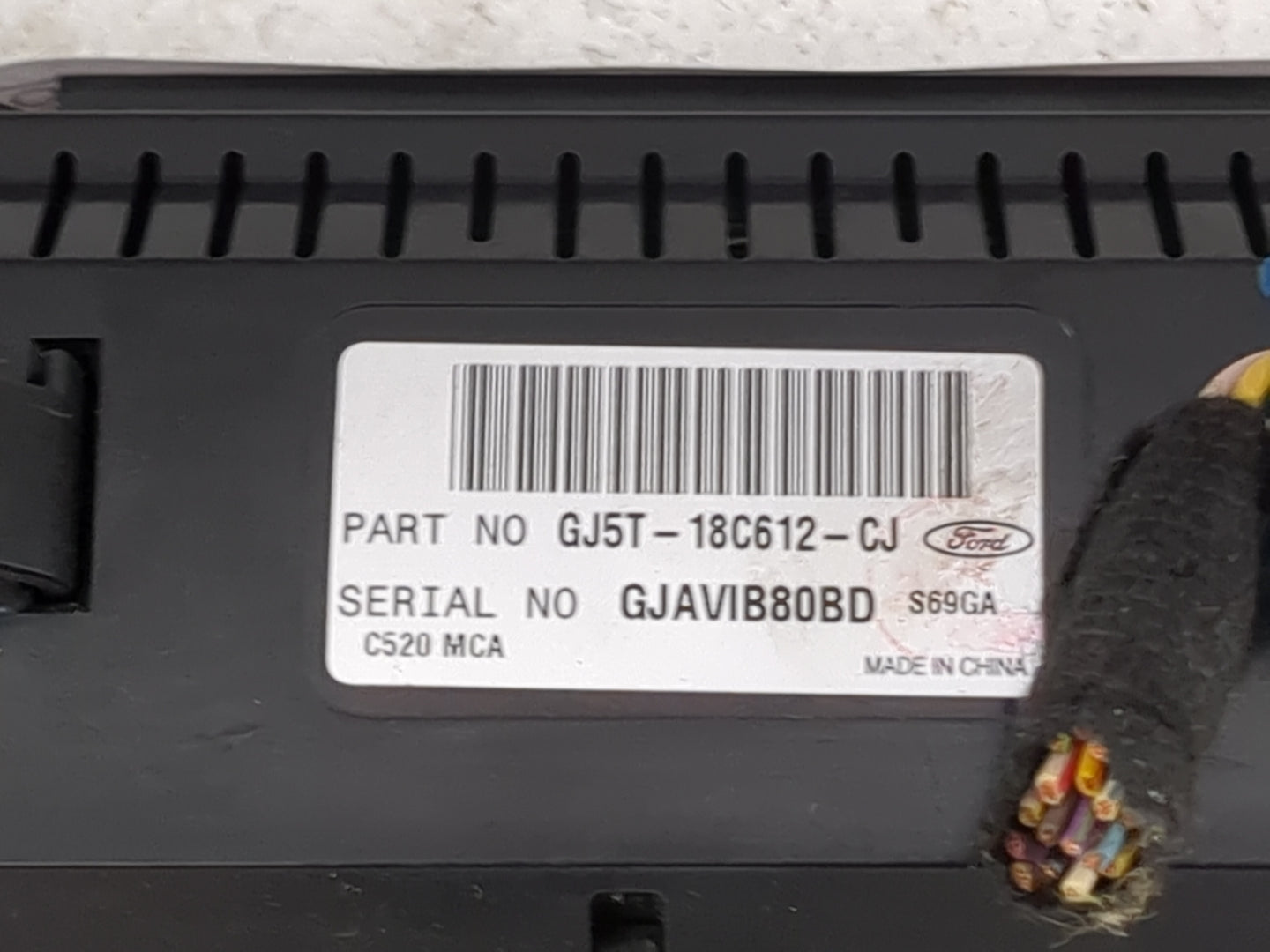 2018-2019 Ford Escape Climate Control Module Temperature AC/Heater Replacement P/N:GJ5T-18C612-CJ GJAVIB80BD Fits Fits 2018 