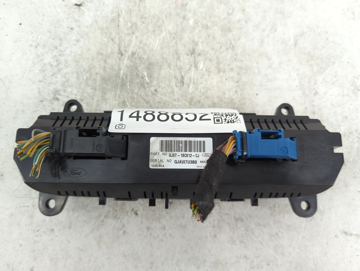 2018-2019 Ford Escape Climate Control Module Temperature AC/Heater Replacement P/N:GJ5T-18C612-CJ Fits Fits 2018 2019 OEM Us