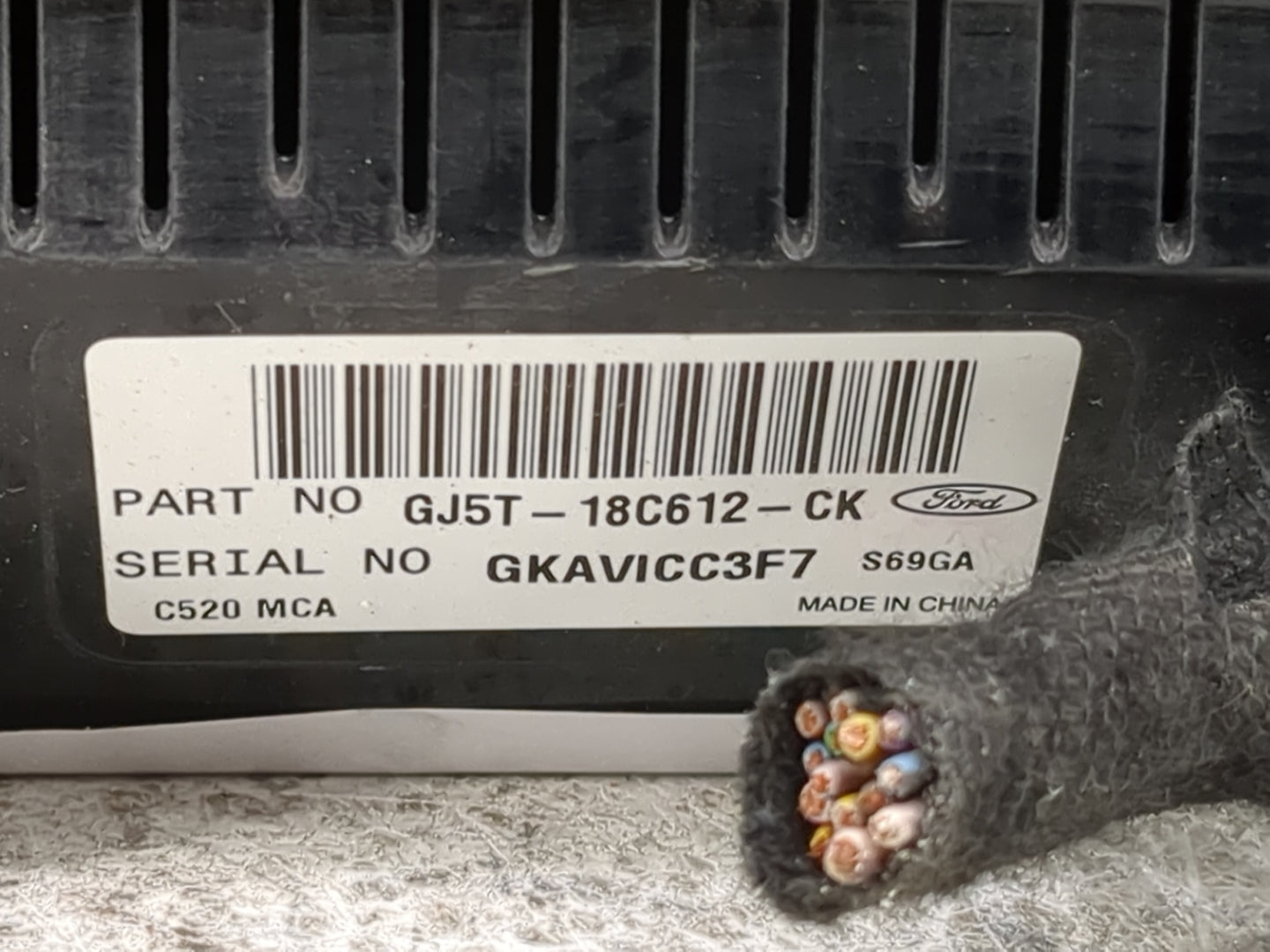 2018-2019 Ford Escape Climate Control Module Temperature AC/Heater Replacement P/N:GJ5T-18C612-CK Fits Fits 2018 2019 OEM Us