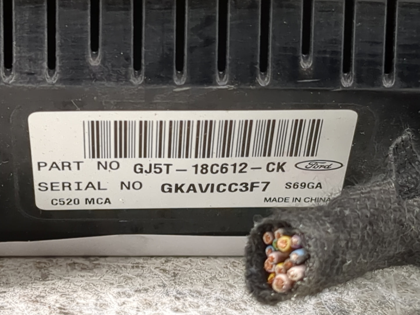 2018-2019 Ford Escape Climate Control Module Temperature AC/Heater Replacement P/N:GJ5T-18C612-CK Fits Fits 2018 2019 OEM Us