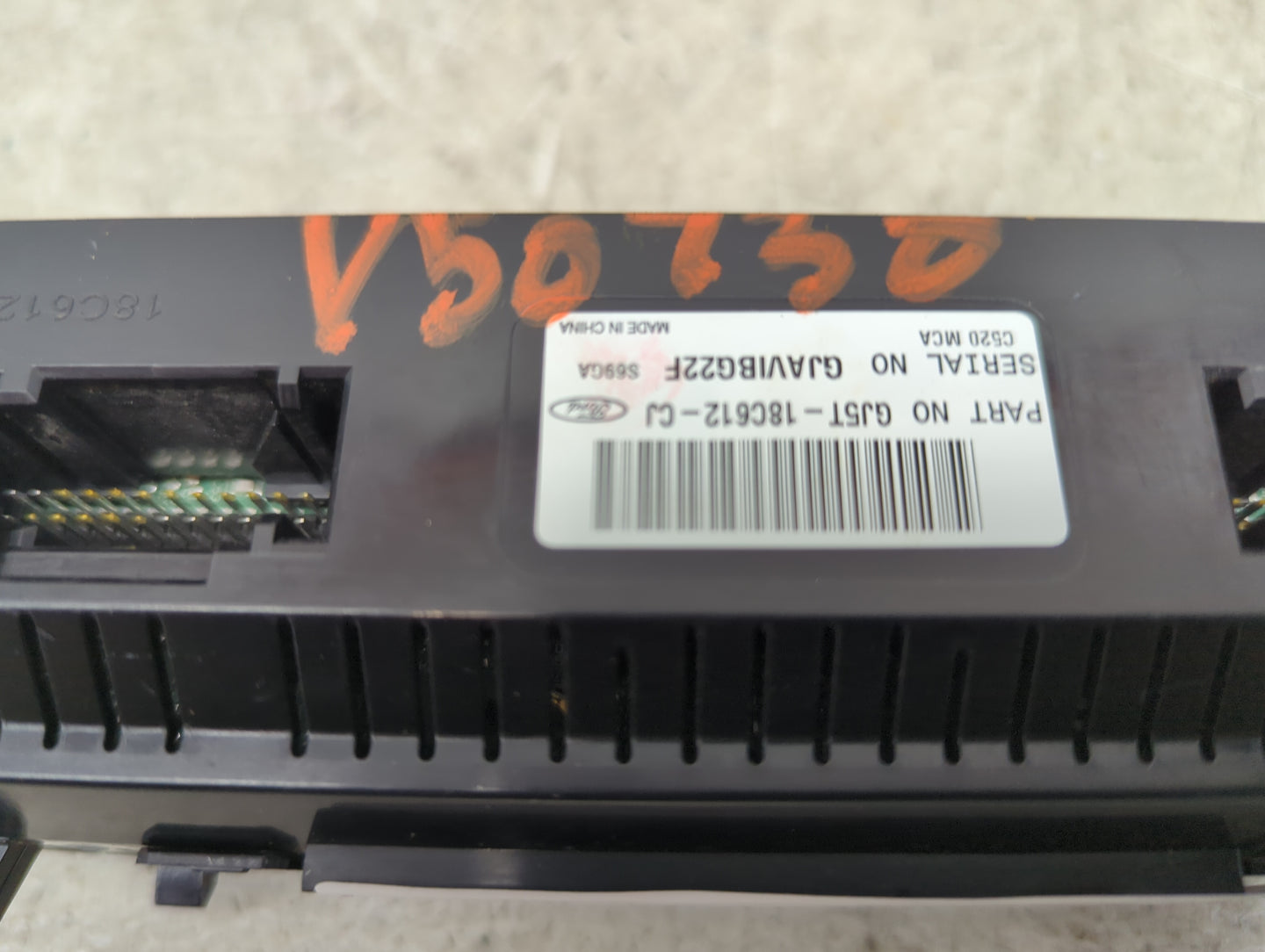 2018-2019 Ford Escape Climate Control Module Temperature AC/Heater Replacement P/N:GJ5T-18C612-CJ GJAVIBG22F Fits Fits 2018 