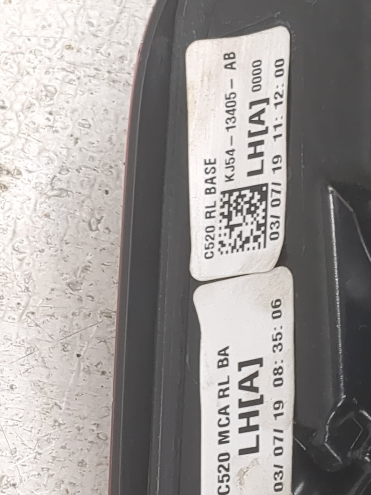 2019 Ford Escape Tail Light Assembly Driver Left OEM P/N:KJ54-13405-AB Fits OEM Used Auto Parts - Oemusedautoparts1.com