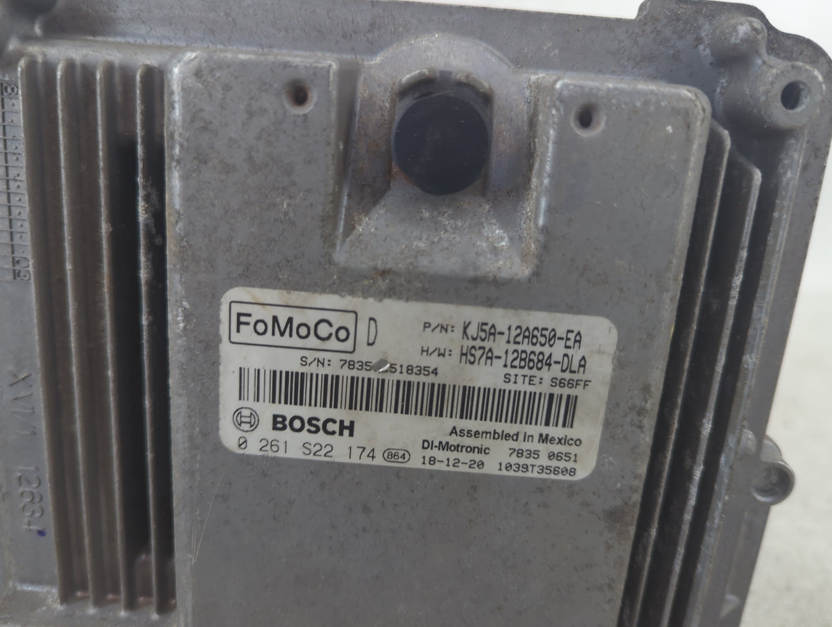2019 Ford Escape PCM Engine Control Computer ECU ECM PCU OEM P/N:KJ5A-12A650-EA HS7A-12B684-DLA, 0261S22174 Fits Fits 2020 O