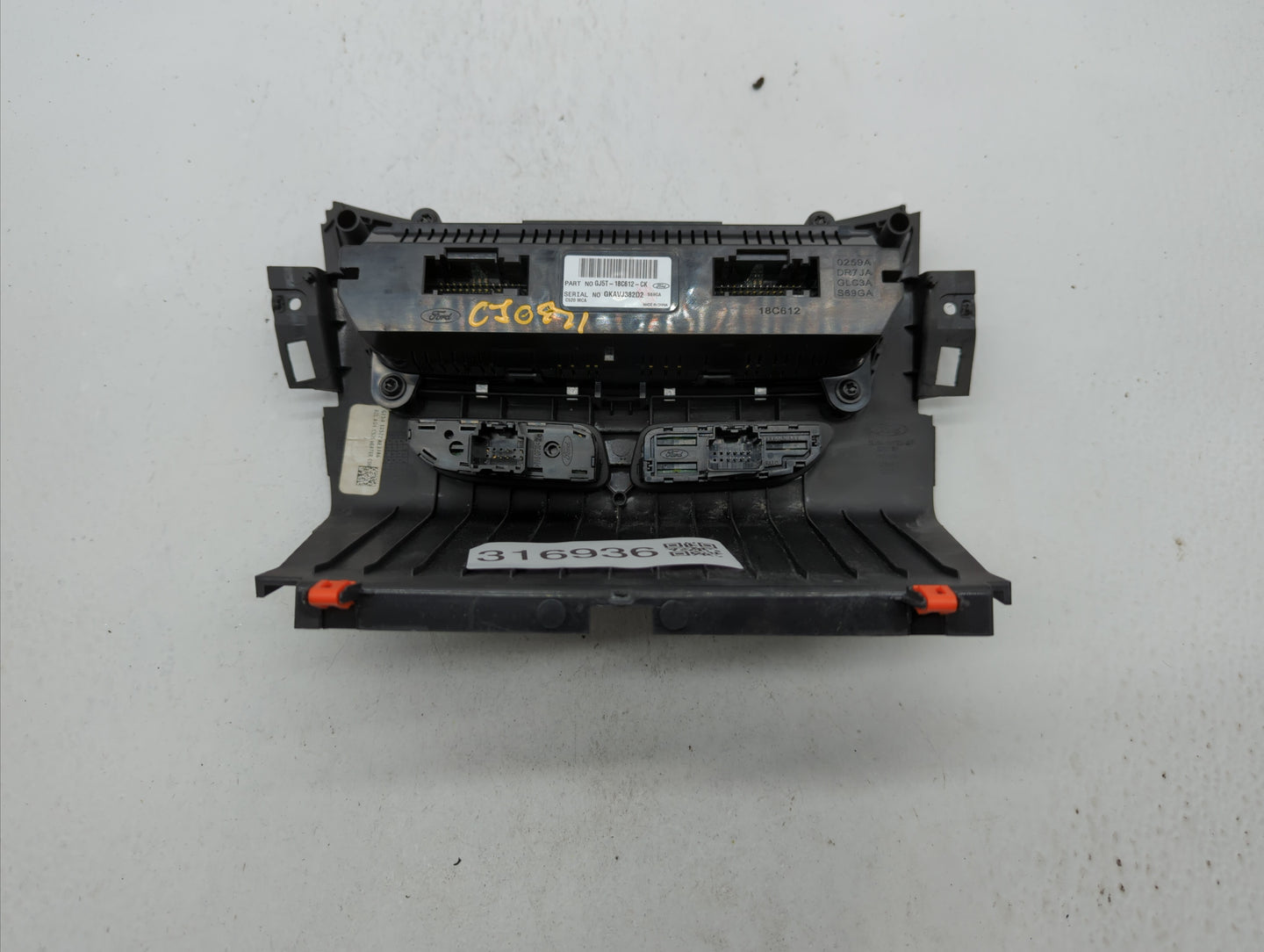 2018-2019 Ford Escape Climate Control Module Temperature AC/Heater Replacement P/N:GJ5T-18C612-CJ GJ5T-18C612-CH Fits OEM Us