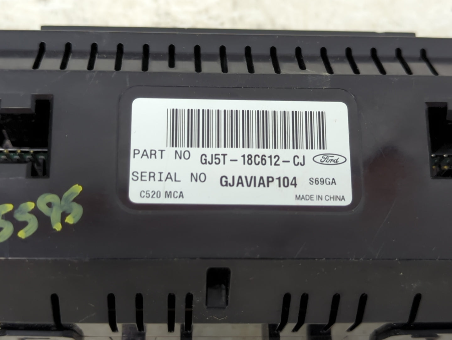 2018-2019 Ford Escape Climate Control Module Temperature AC/Heater Replacement P/N:GJ5T-18C612-CJ Fits Fits 2018 2019 OEM Us