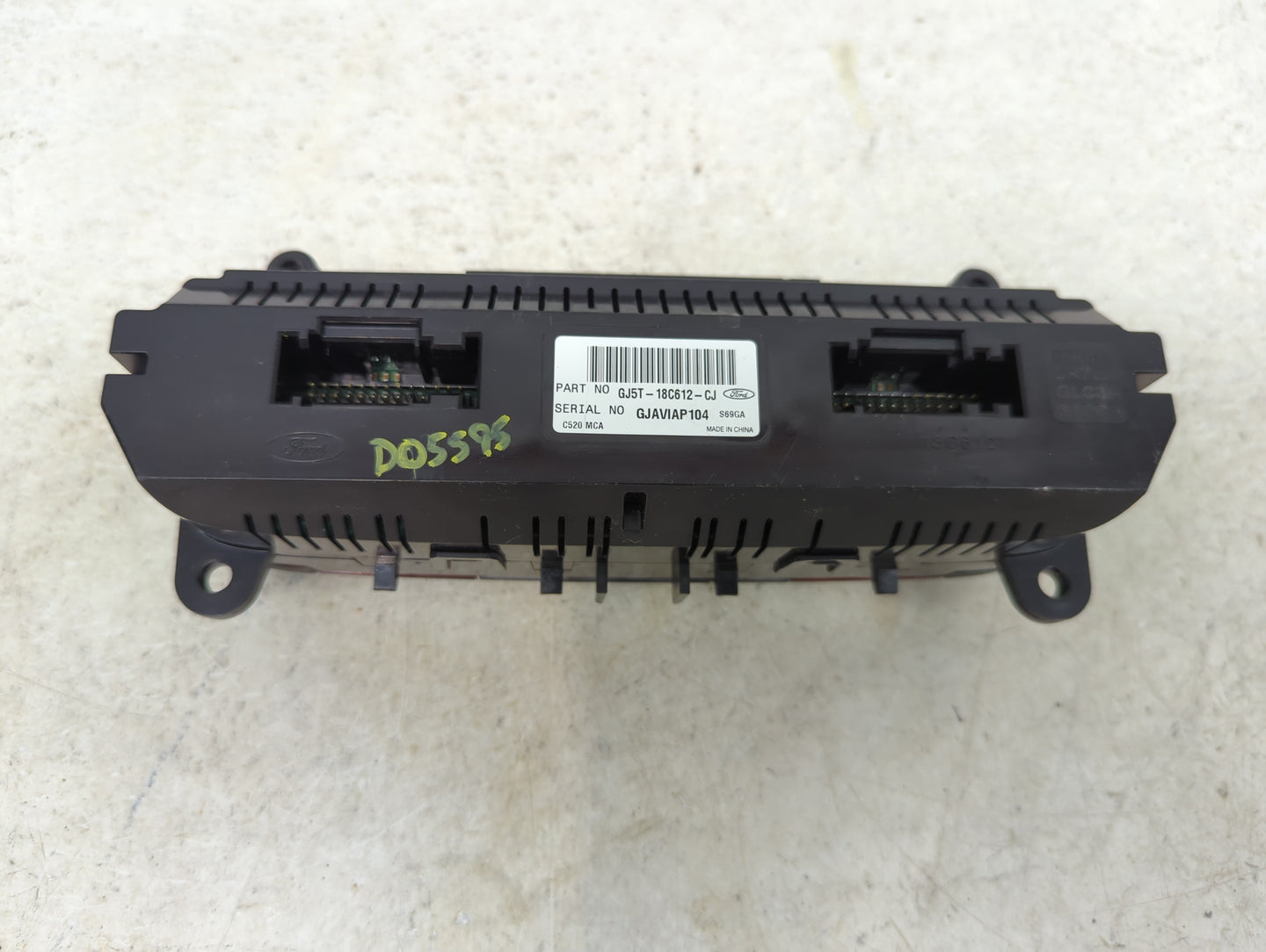 2018-2019 Ford Escape Climate Control Module Temperature AC/Heater Replacement P/N:GJ5T-18C612-CJ Fits Fits 2018 2019 OEM Us