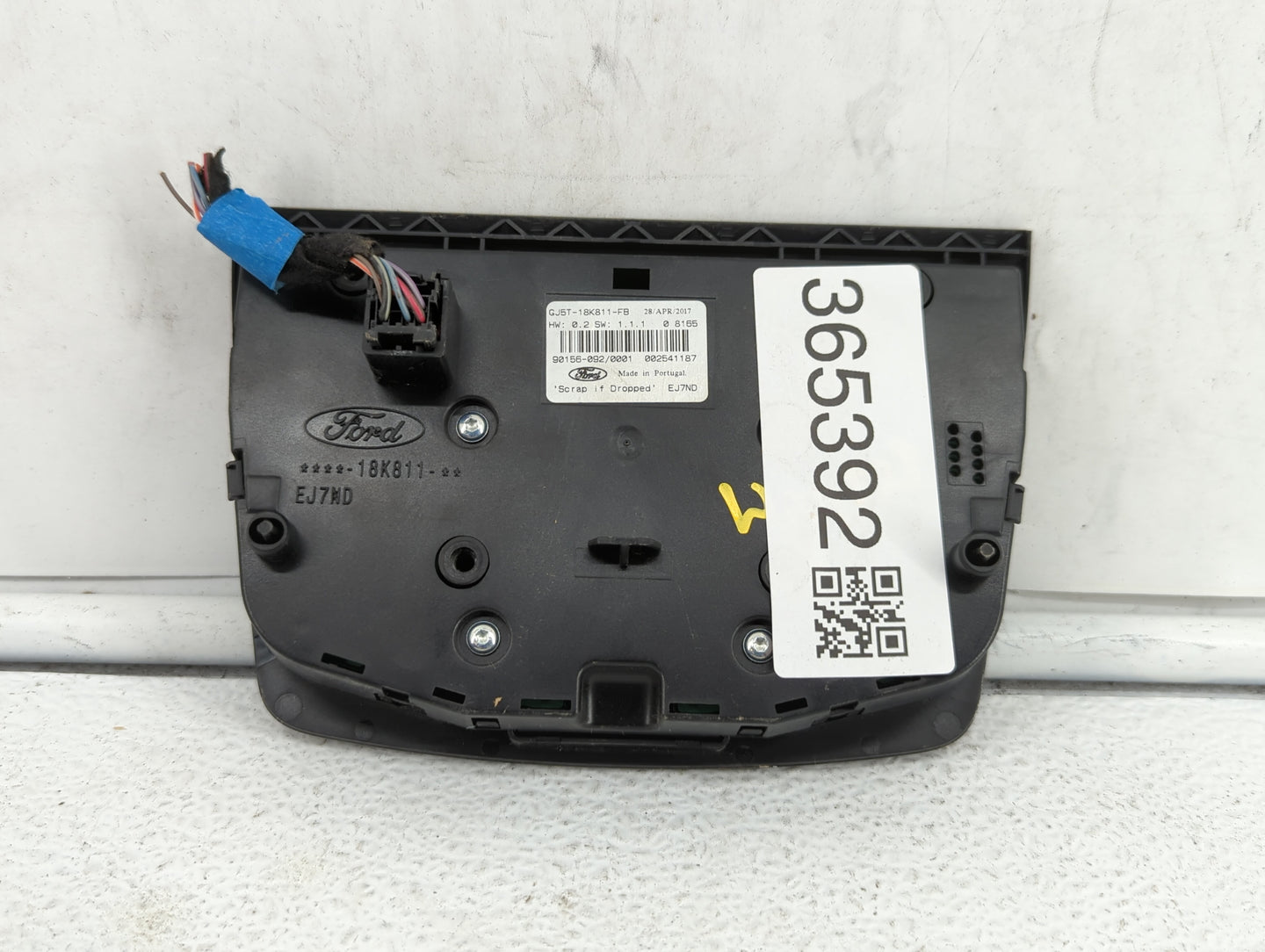 2017-2019 Ford Escape Radio AM FM Cd Player Receiver Replacement P/N:JJ5T-18K811-FA GJ5T-18K811-FB Fits Fits 2017 2018 2019 