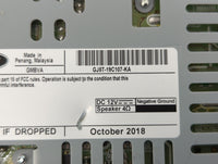 2019 Ford Escape Radio AM FM Cd Player Receiver Replacement P/N:GJ5T-19C107-HA GJ5T-19C107-KA Fits OEM Used Auto Parts - Oem