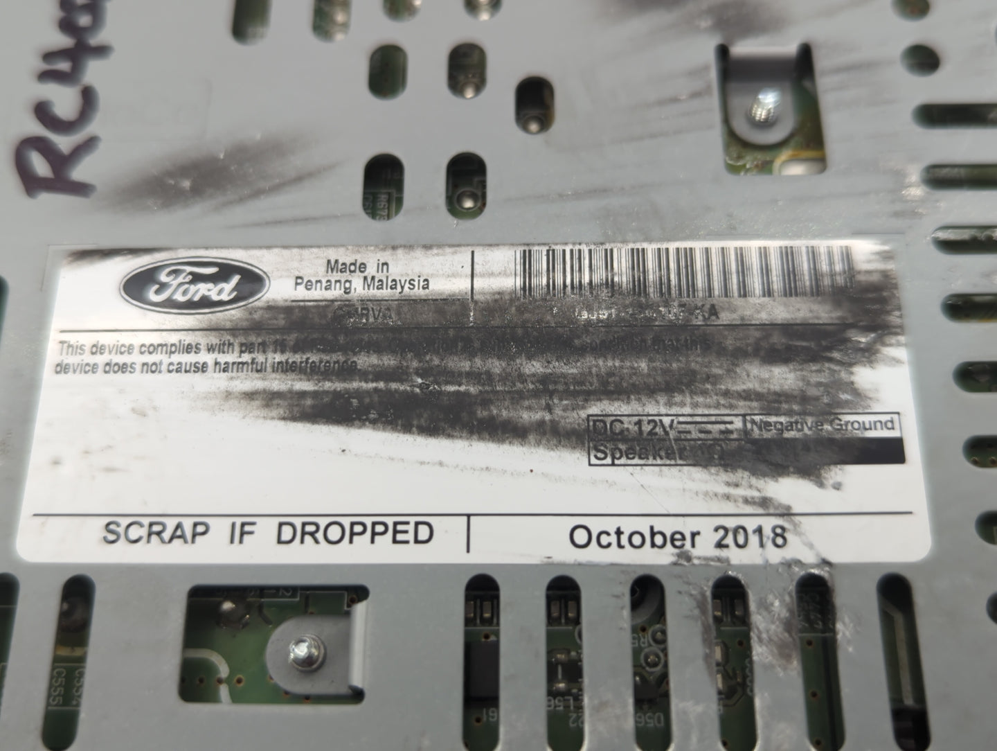 2019 Ford Escape Am Fm Cd Player Radio Receiver - Oemusedautoparts1.com