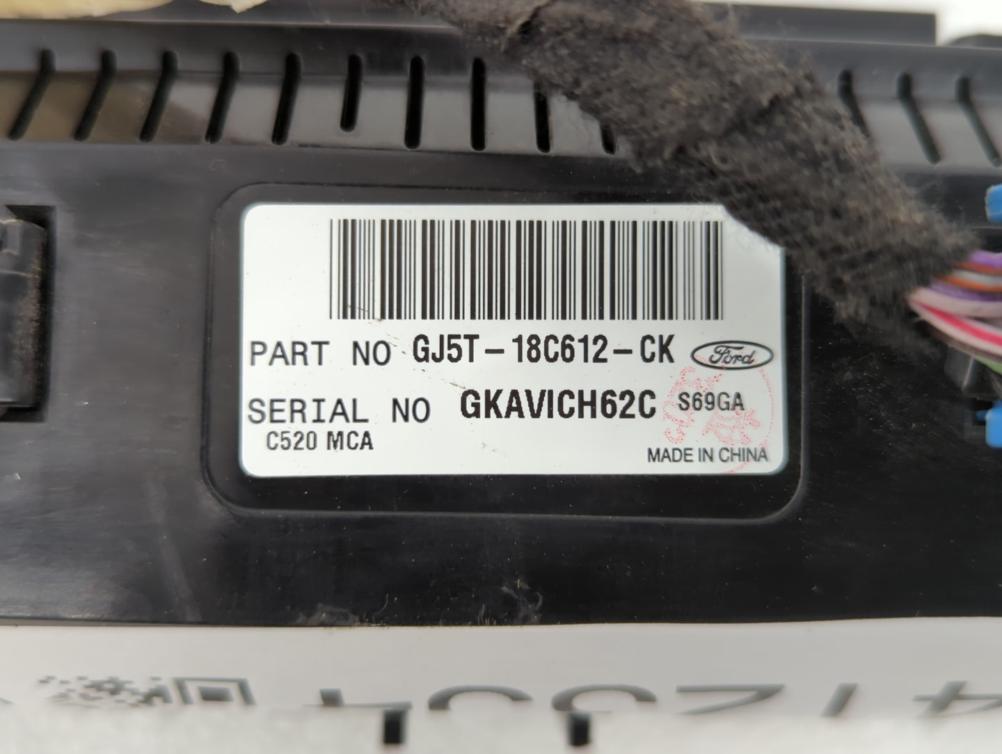 2018-2019 Ford Escape Climate Control Module Temperature AC/Heater Replacement P/N:GJ5T-18C612-CJ GJ5T-18C612-CH Fits OEM Us