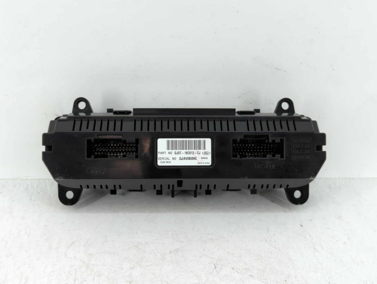 2018-2019 Ford Escape Climate Control Module Temperature AC/Heater Replacement P/N:GJ5T-18C612-CJ GJ5T-18C612-CH Fits OEM Us