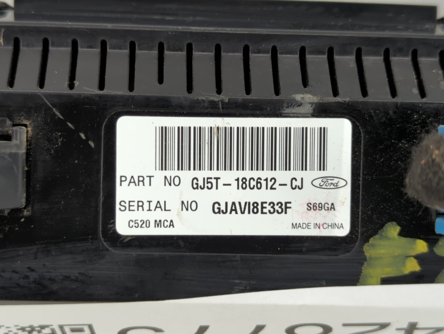 2018-2019 Ford Escape Climate Control Module Temperature AC/Heater Replacement P/N:GJ5T-18C612-CJ GJ5T-18C612-CH Fits OEM Us