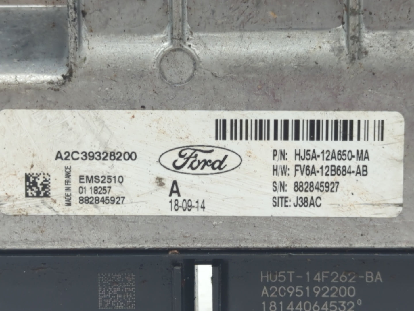 2017-2019 Ford Escape PCM Engine Control Computer ECU ECM PCU OEM P/N:FV6A-12B684-AB HJ5A-12A650-MA Fits Fits 2017 2018 2019