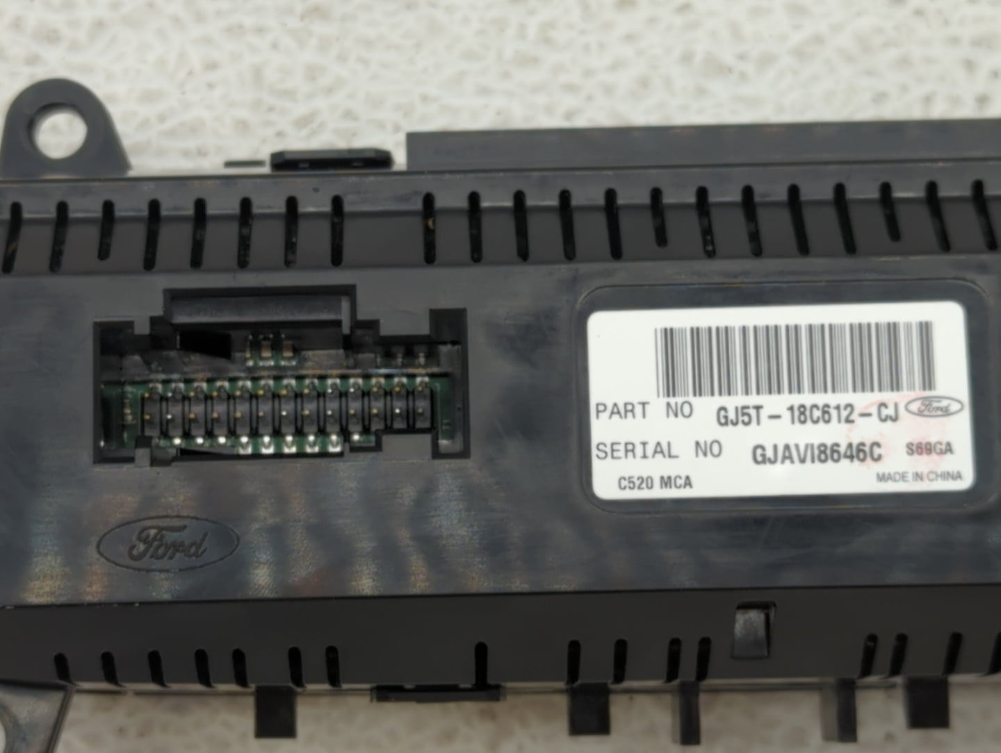 2018-2019 Ford Escape Climate Control Module Temperature AC/Heater Replacement P/N:GJ5T-18C612-CJ GJ5T-18C612-CH Fits OEM Us