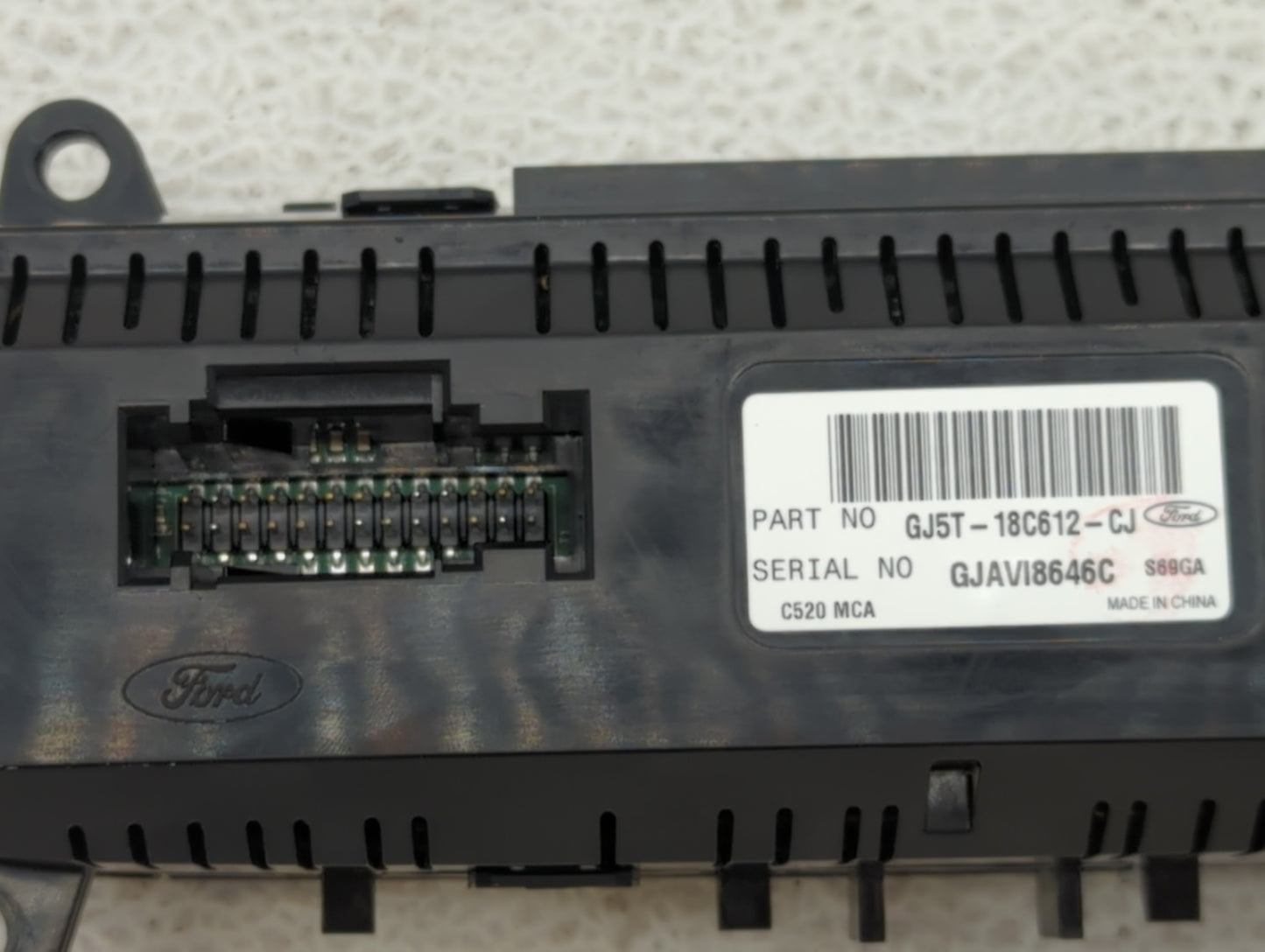 2018-2019 Ford Escape Climate Control Module Temperature AC/Heater Replacement P/N:GJ5T-18C612-CJ GJ5T-18C612-CH Fits OEM Us