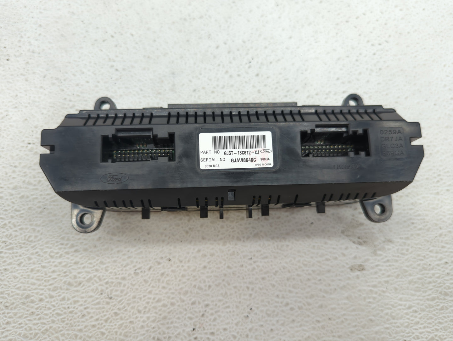 2018-2019 Ford Escape Climate Control Module Temperature AC/Heater Replacement P/N:GJ5T-18C612-CJ GJ5T-18C612-CH Fits OEM Us