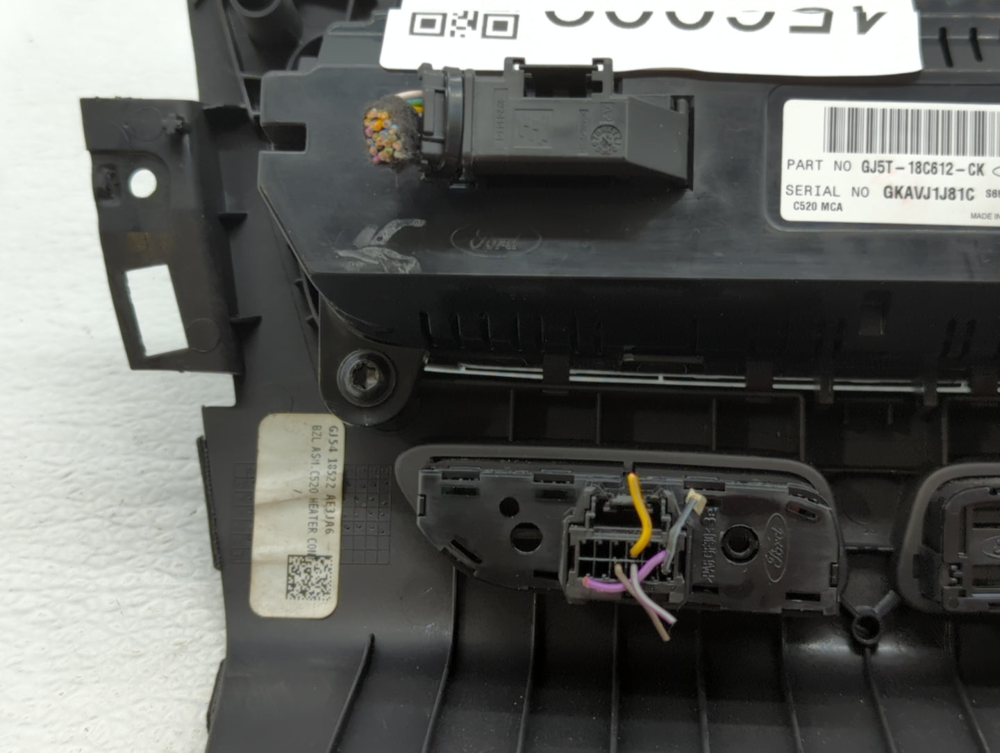2018-2019 Ford Escape Climate Control Module Temperature AC/Heater Replacement P/N:GJ5T-18C612-CK Fits Fits 2018 2019 OEM Us