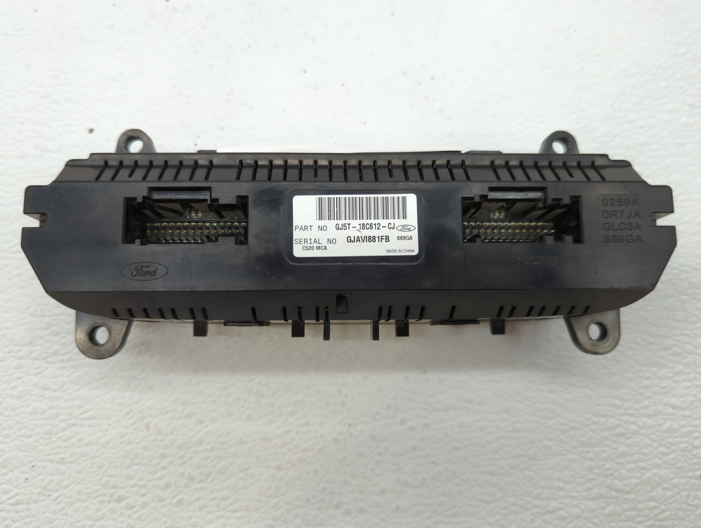 2018-2019 Ford Escape Climate Control Module Temperature AC/Heater Replacement P/N:GJ5T-18C612-CJ GJ5T-18C612-CK Fits OEM Us