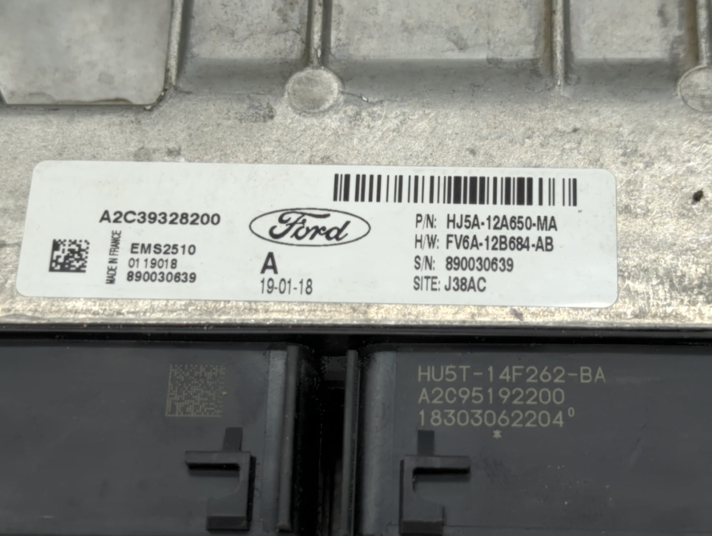 2017-2019 Ford Escape PCM Engine Control Computer ECU ECM PCU OEM P/N:HJ5A-12A650-MA FV6A-12B684-AB Fits Fits 2017 2018 2019